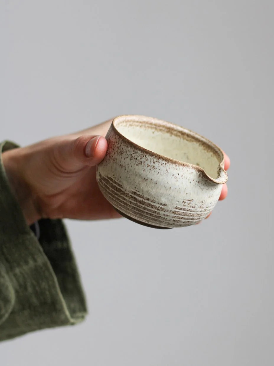 Small Pourer | Textured Dune Glaze | Hand Thrown Stoneware | by Aku Ceramics - Lifestory