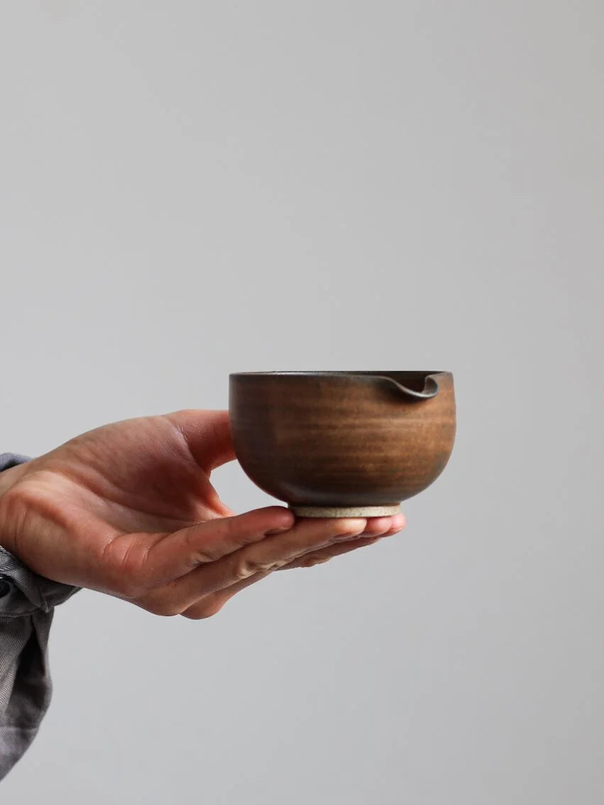 Small Pourer | Textured Tamba Glaze | Hand Thrown Stoneware | by Aku Ceramics - Lifestory