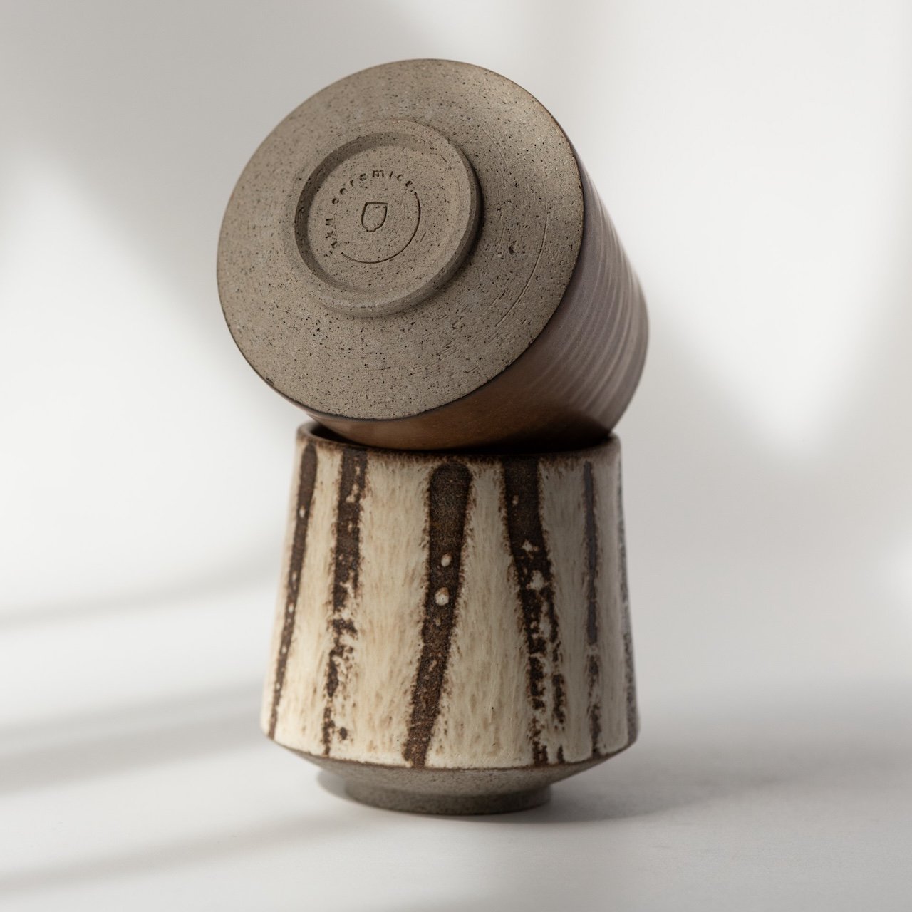 Yunomi Cup in Textured Tamba Glaze | 250ml | by Aku Ceramics - Lifestory