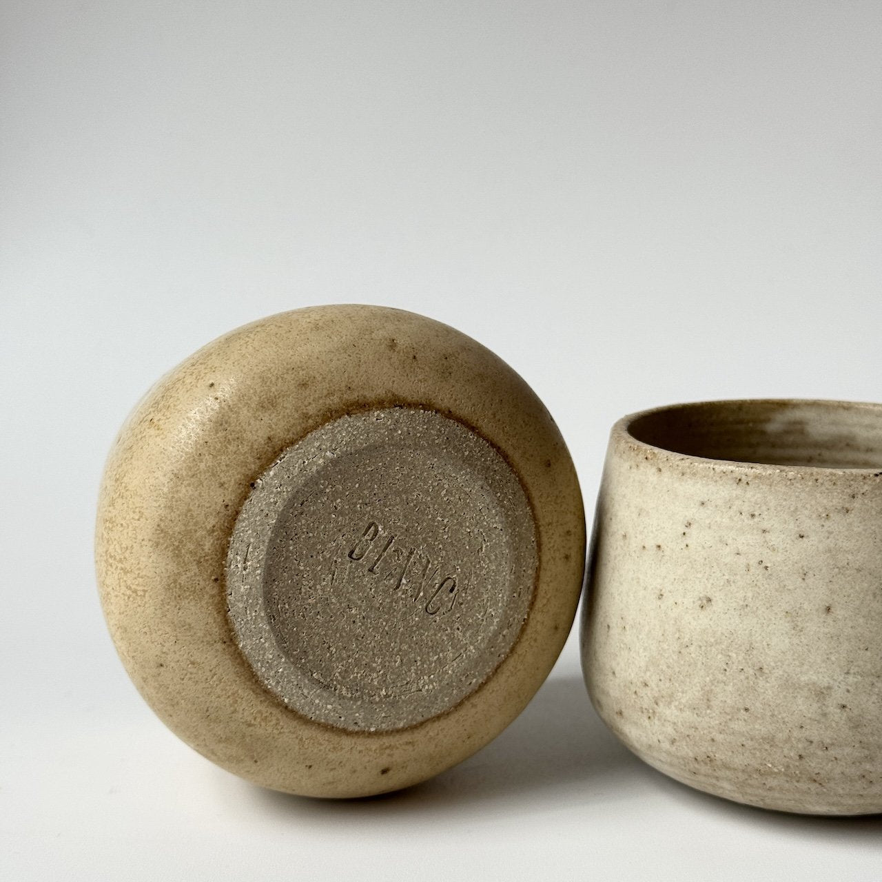 Latte Cup in Hay Glaze by Blanc Ceramics
