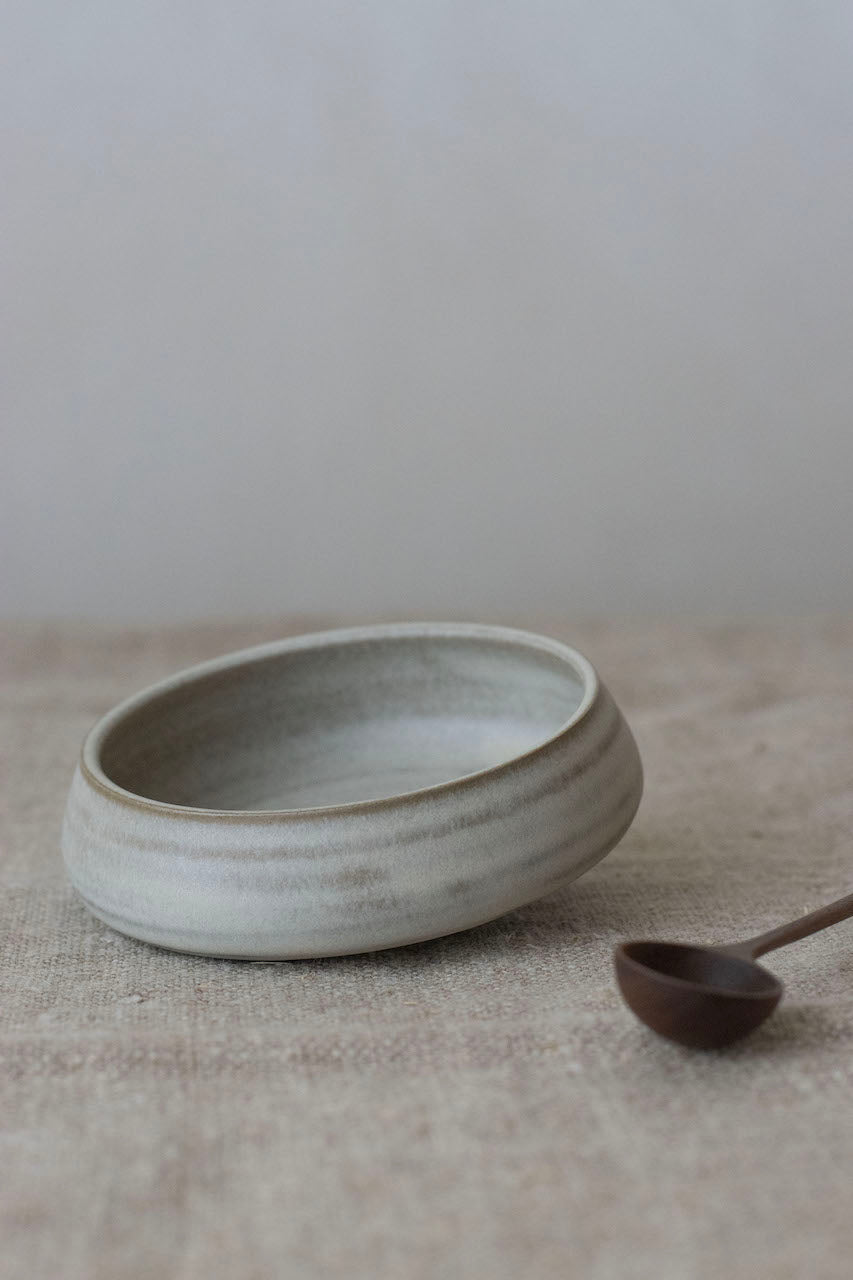 Curved Side Bowl | Cloud White | by Borja Moronta
