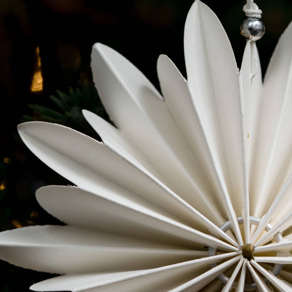 Christmas White Paper 'Hercules' Decoration Hanging Ornament - Lifestory