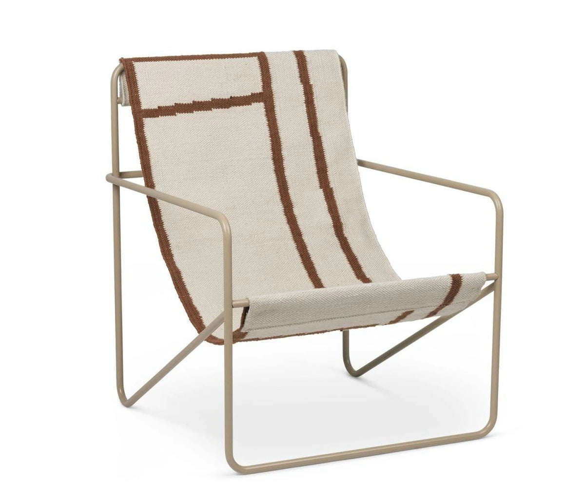 Desert Lounge Chair | Cashmere Frame + Shape Fabric | by ferm Living - Lifestory
