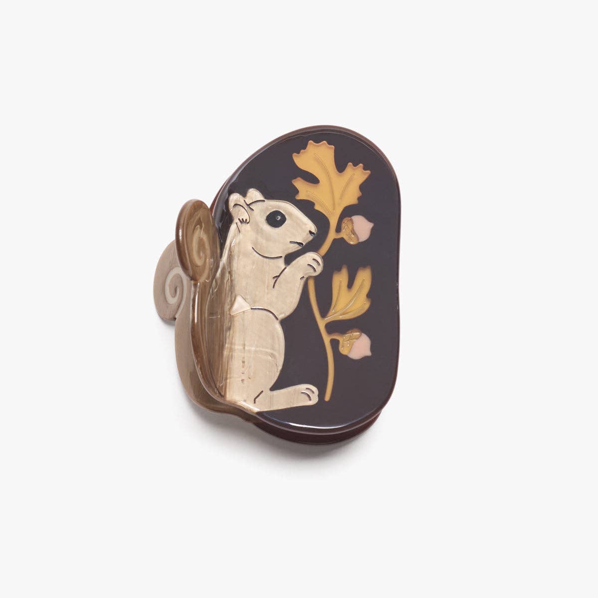 Winona Irene Oak Squirrel Acetate Hair Claw