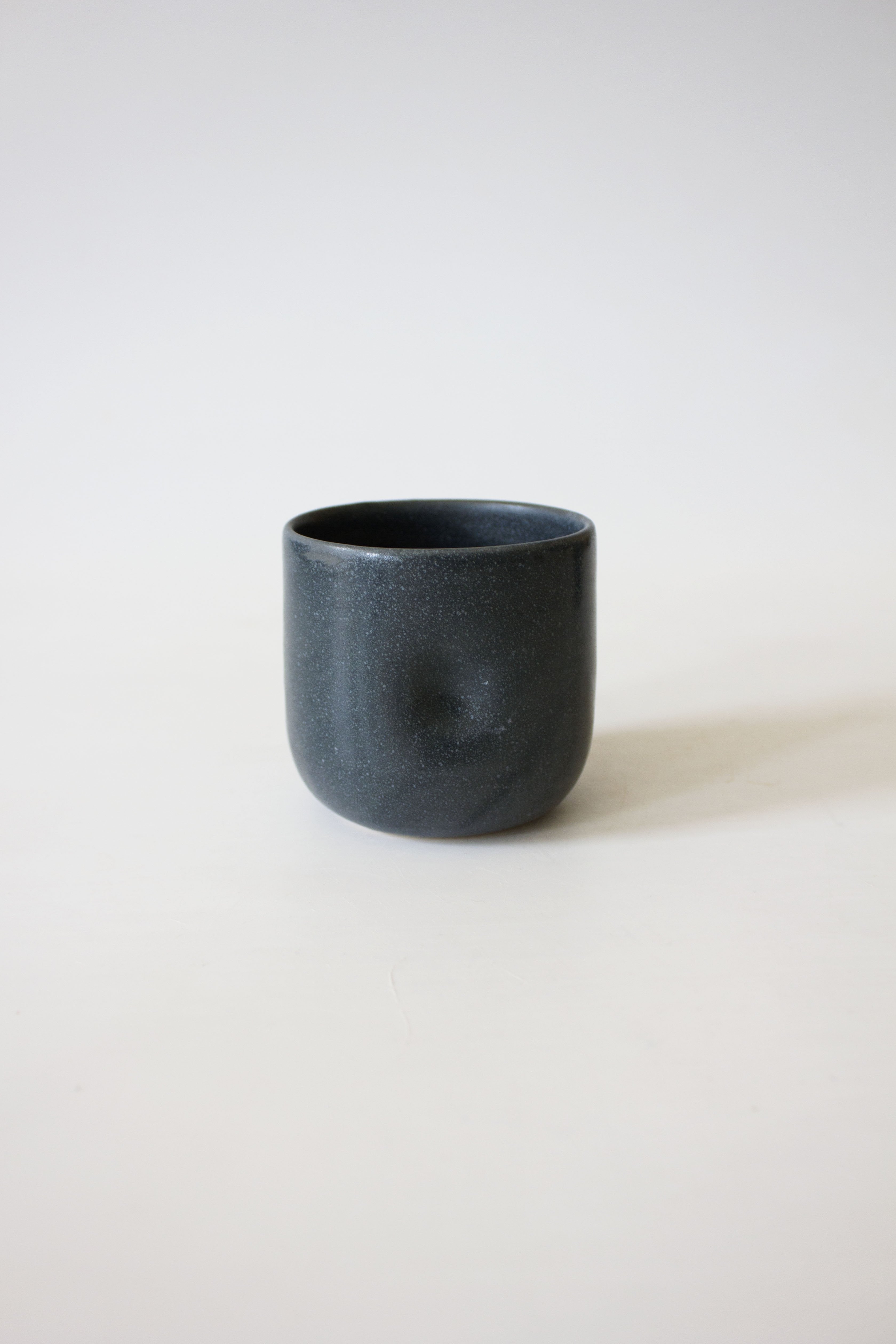 Dimple Cup | Basalt Black | Handmade Ceramic | by Bowbeer Designs - Lifestory