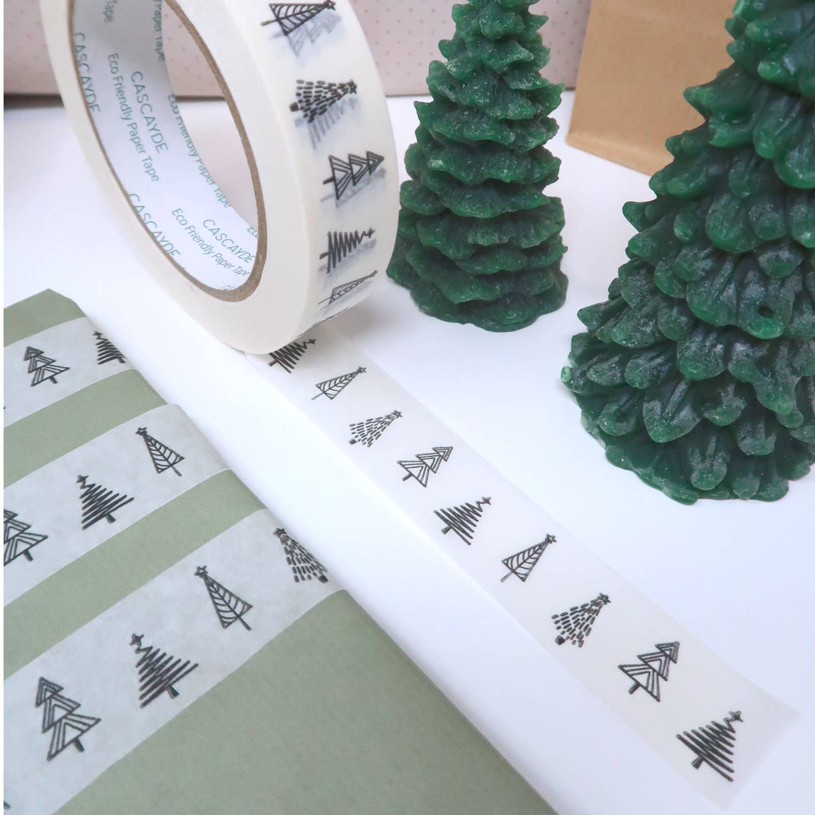 Christmas Forest Paper Tape - 50m