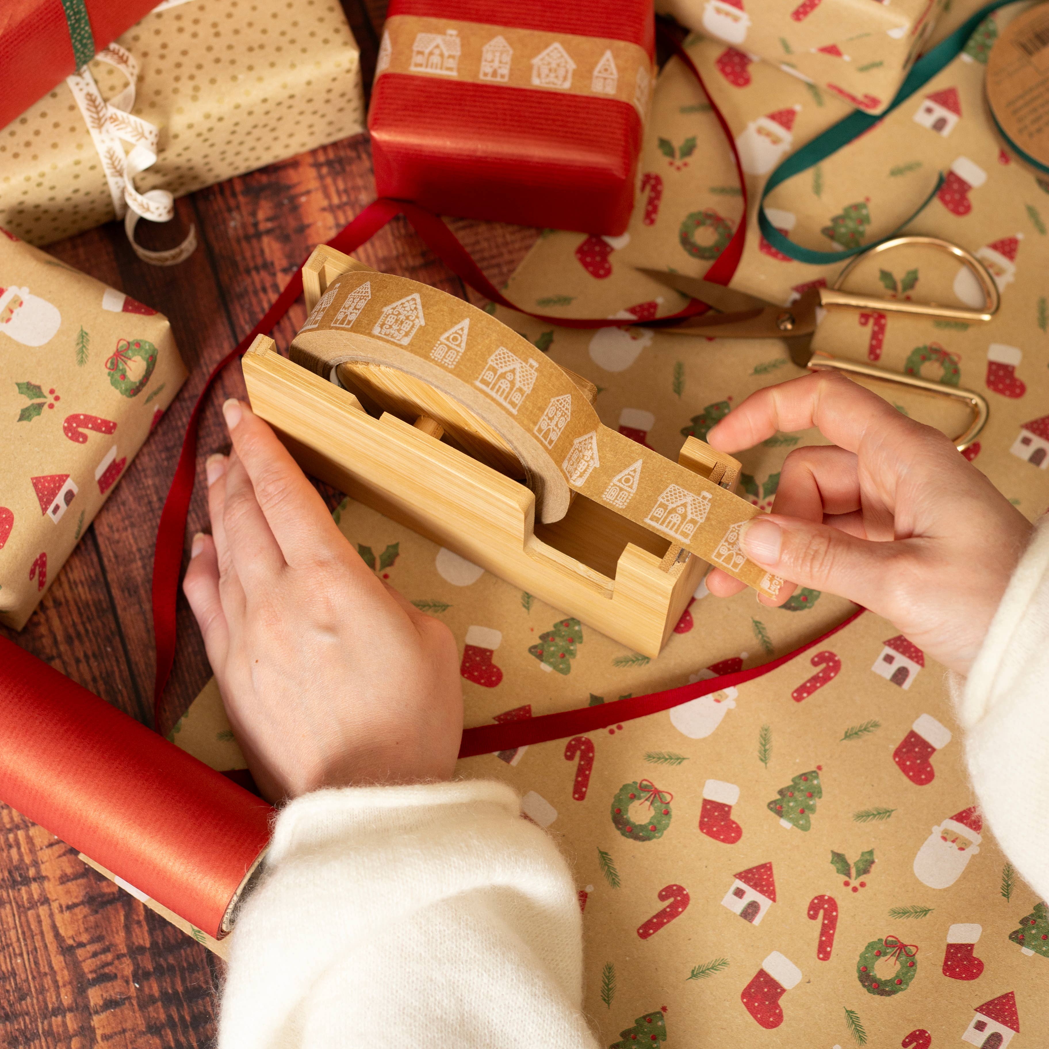 Gingerbread Houses Paper Tape - 50m
