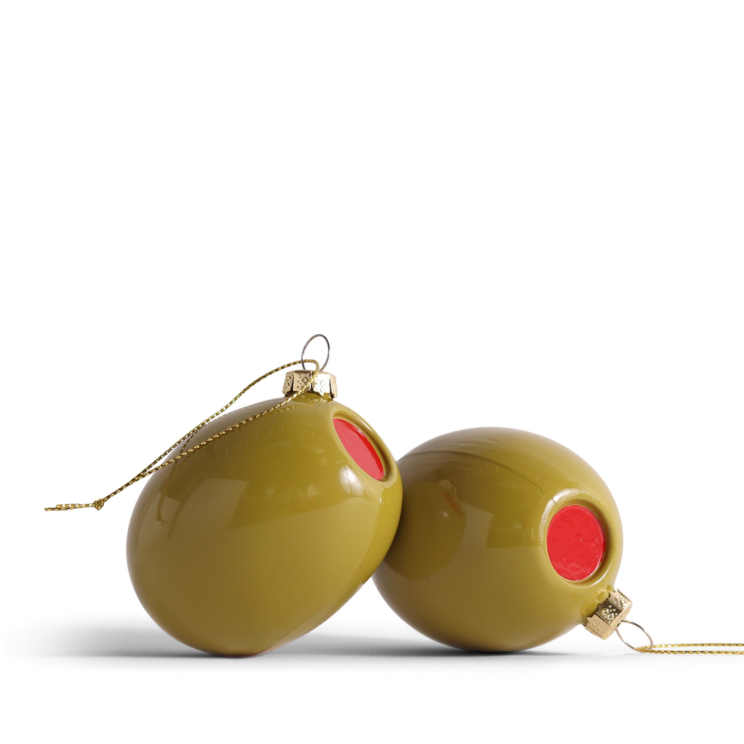 Olive Glass Hanging Decoration by studio THIE