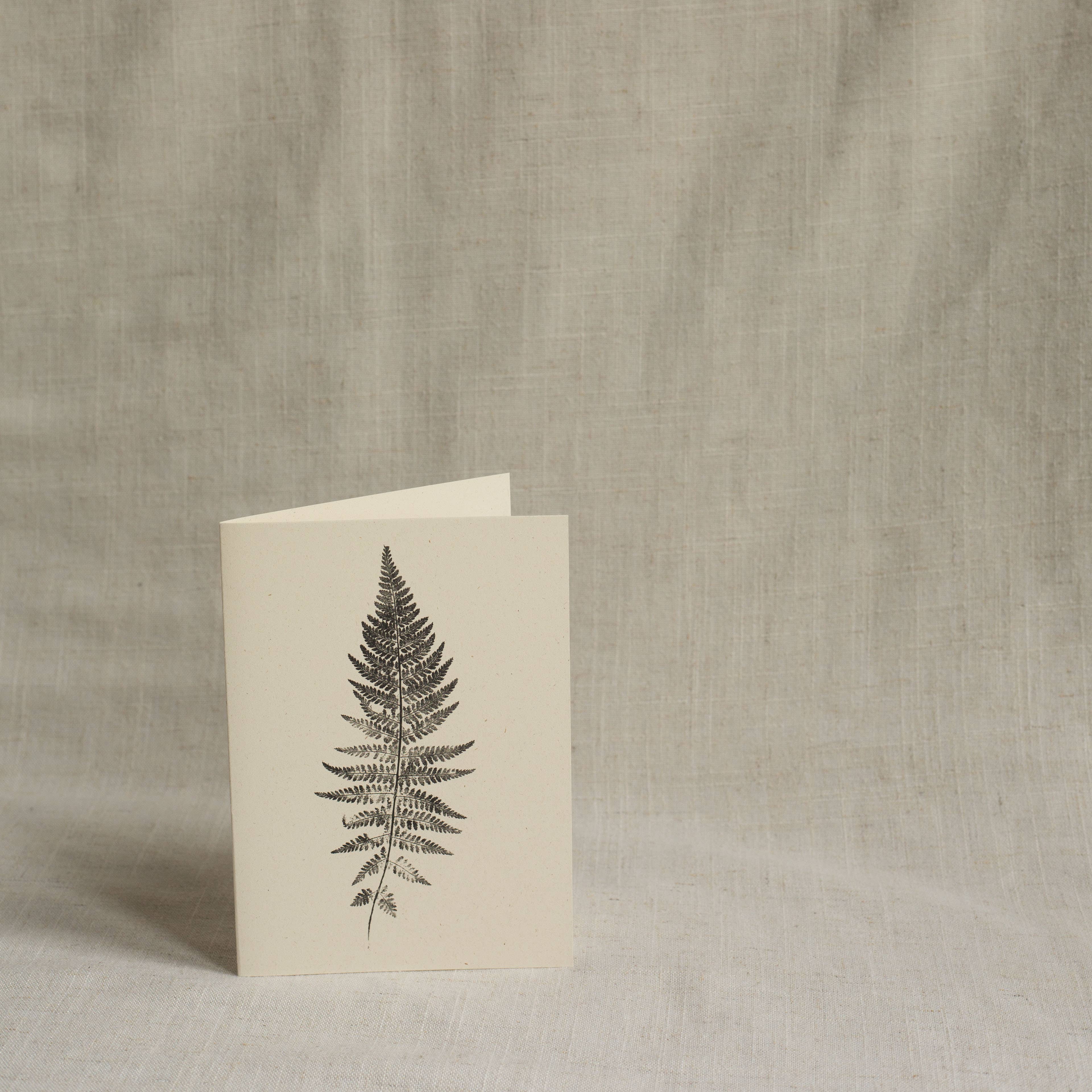 Woodfern Botanical Monoprint Card by Alicia Breakspear
