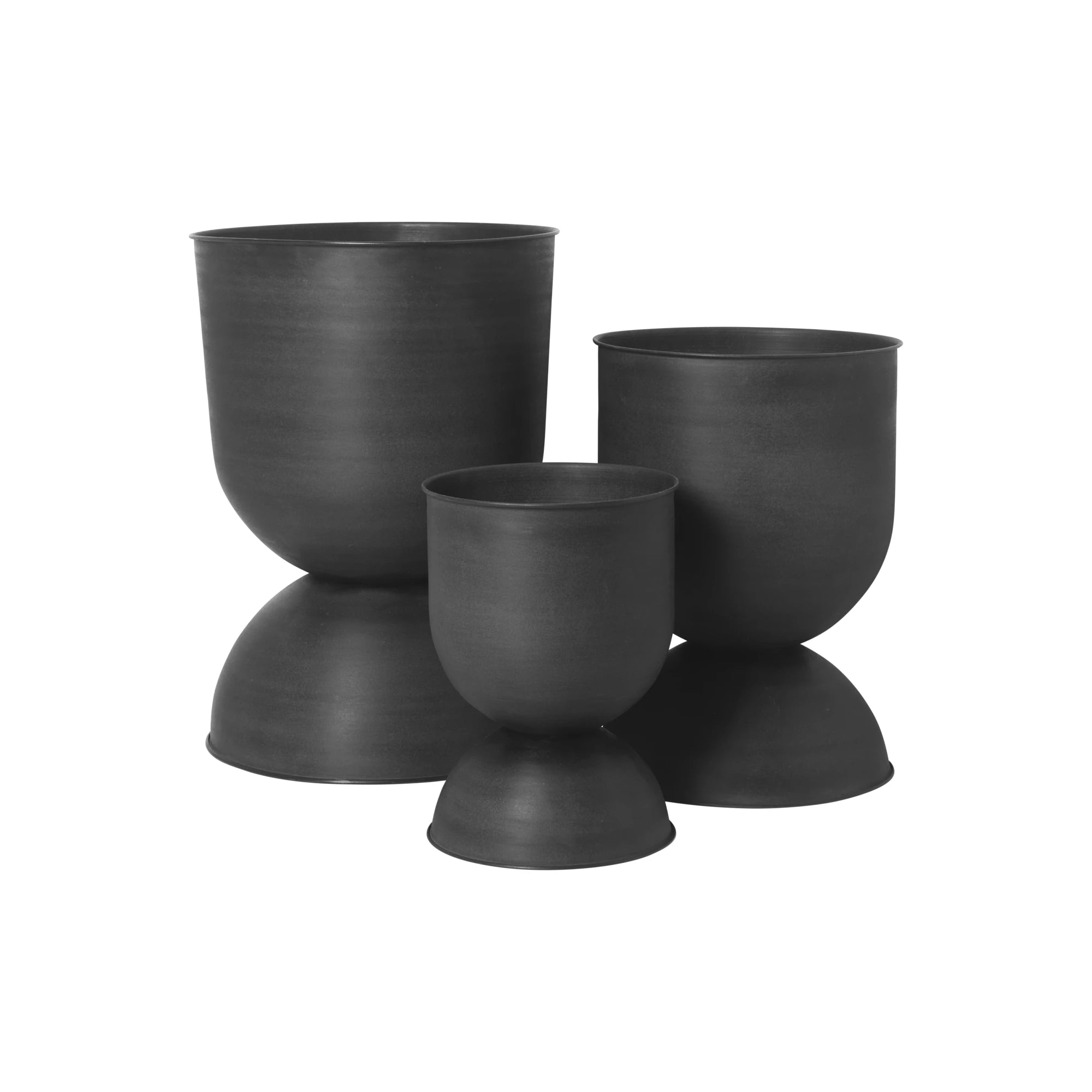 Ferm Living Hourglass Plant Pot Medium in Rust - Lifestory