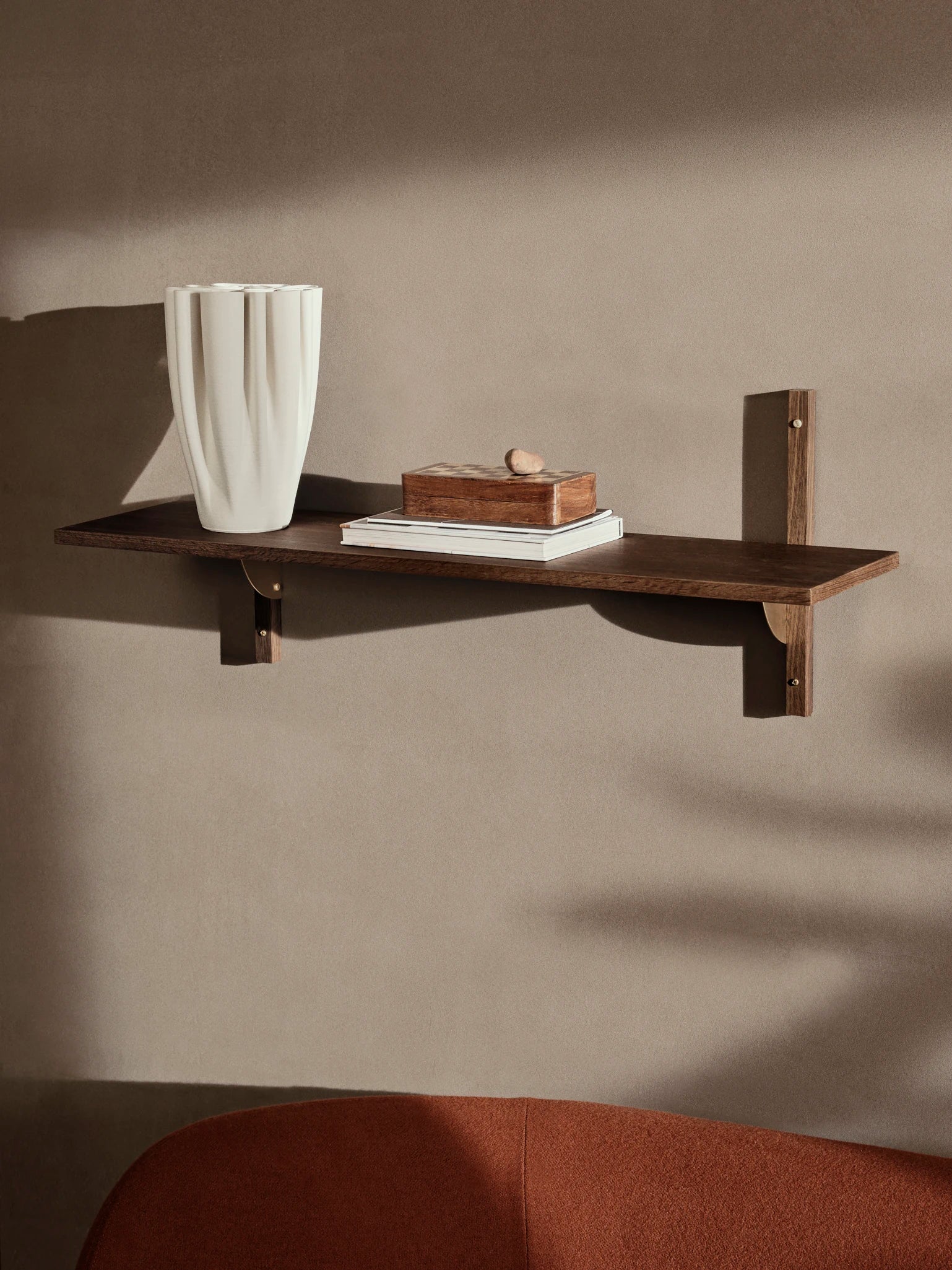 Ferm Living Large Dedali Vase in Off-White 3D Printed Stoneware - Lifestory