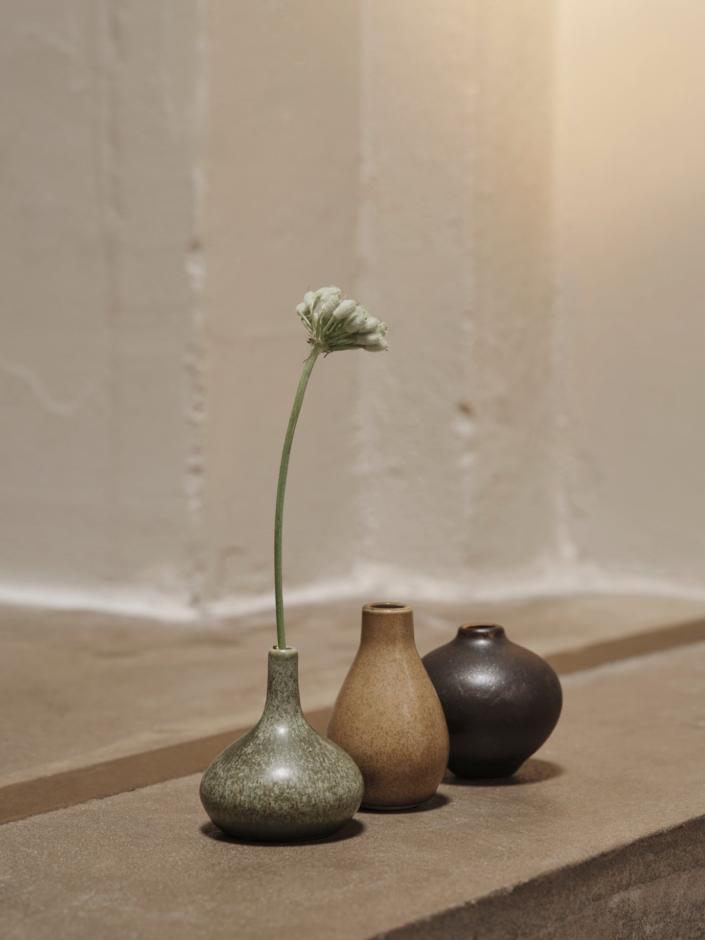 Ferm Living Set of 3 Komo Mini Vases in Calm - Lifestory