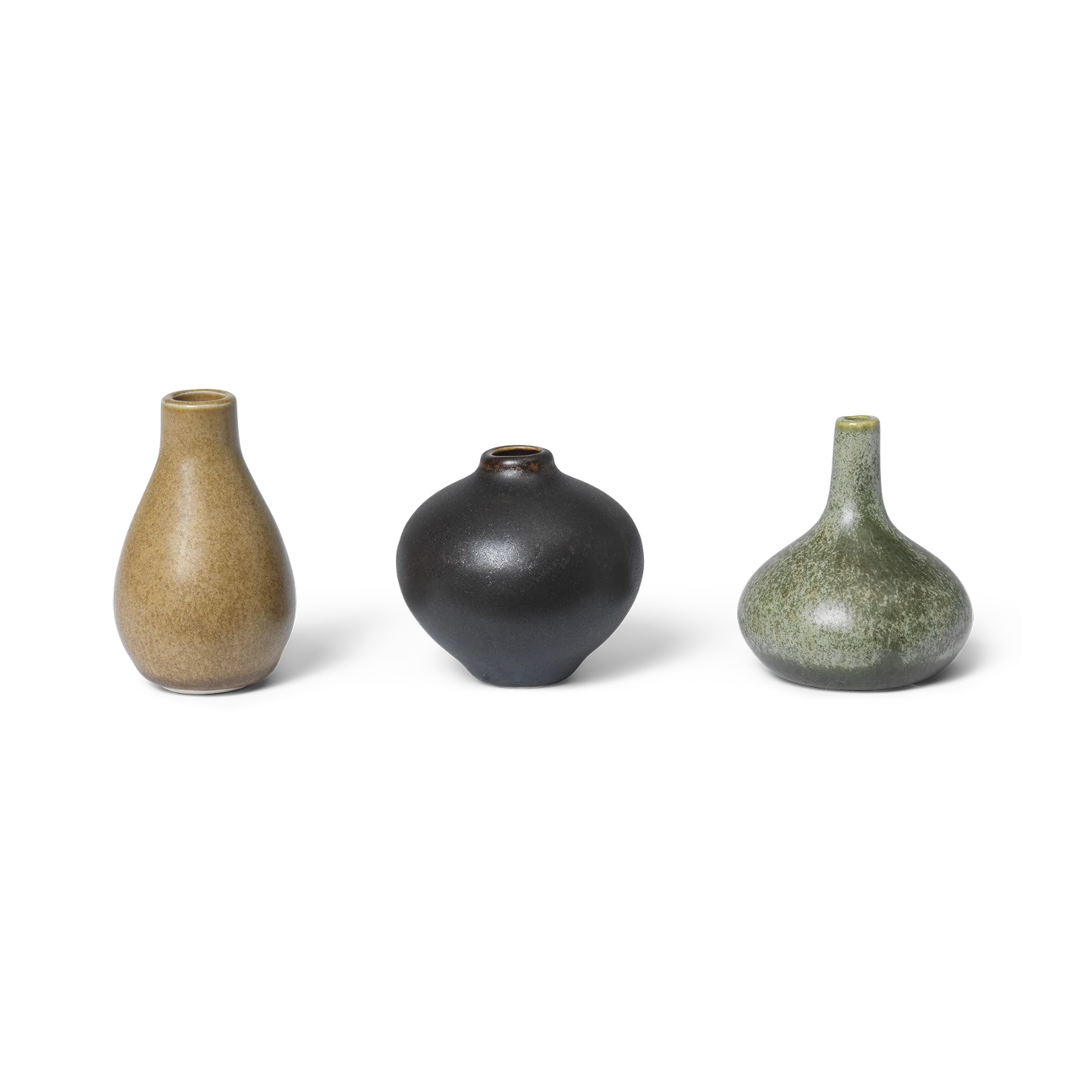 Ferm Living Set of 3 Komo Mini Vases in Calm - Lifestory