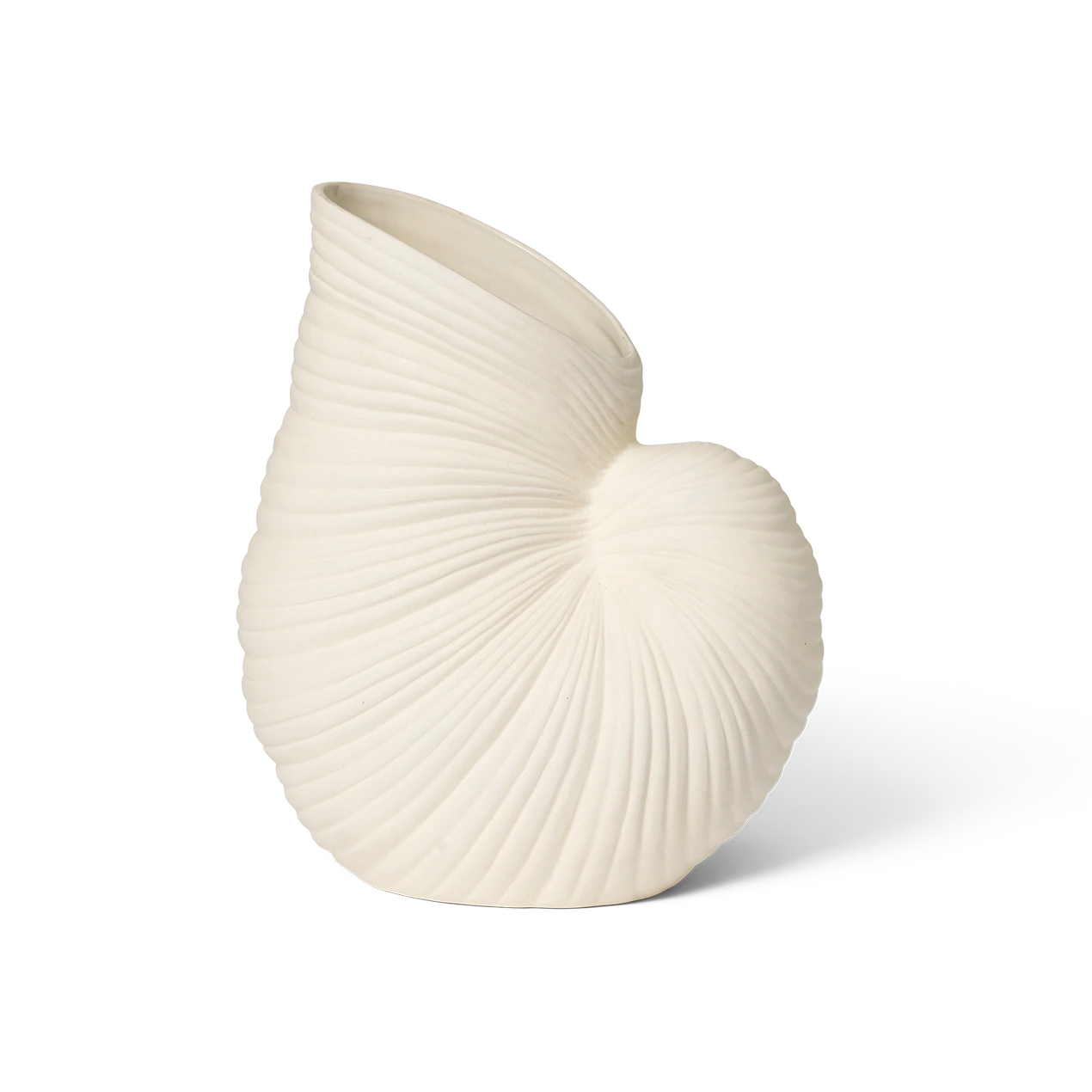 Ferm Living Shell Vase in Off White Ceramic - Lifestory