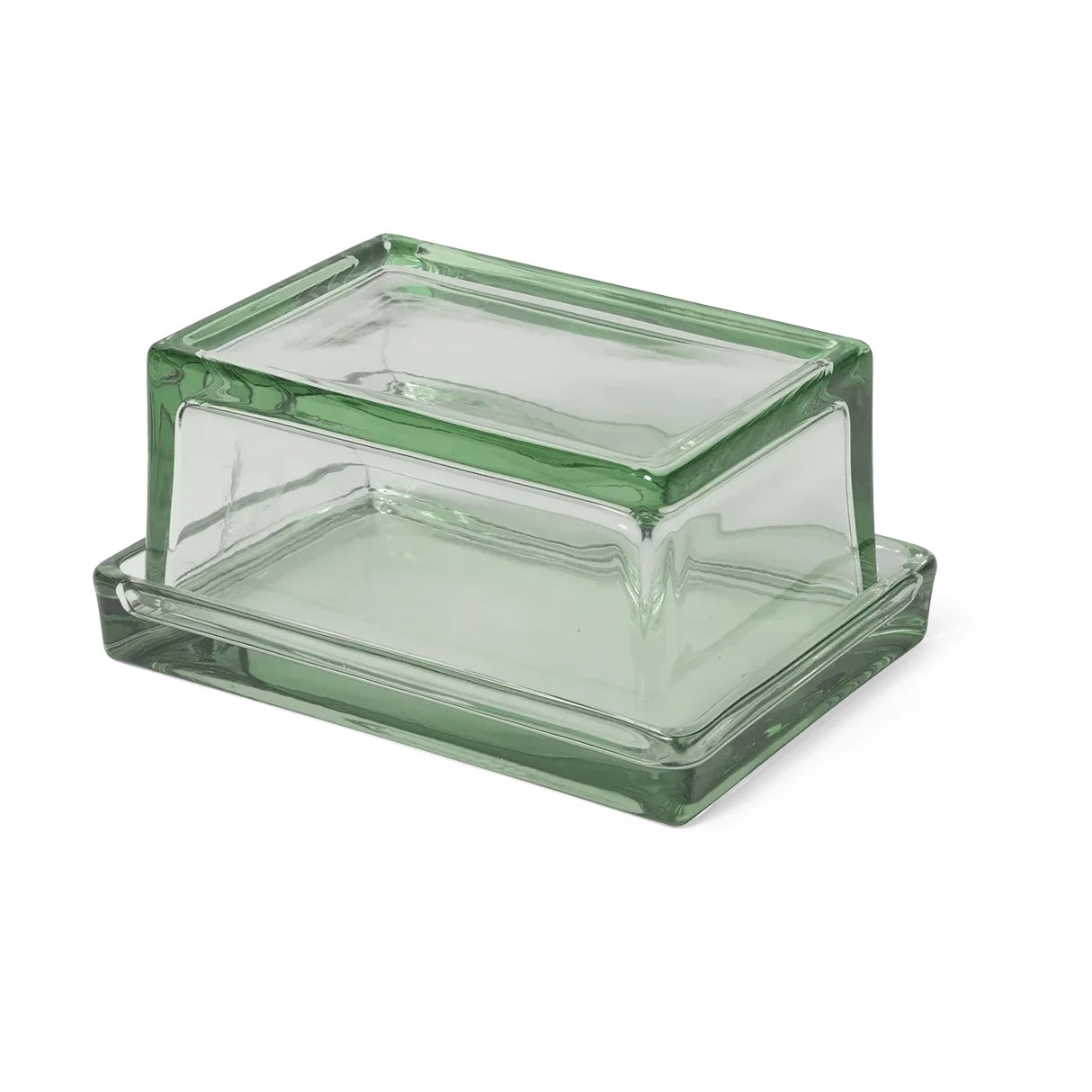 Oli Box | Clear Recycled Glass Butterdish | by ferm Living