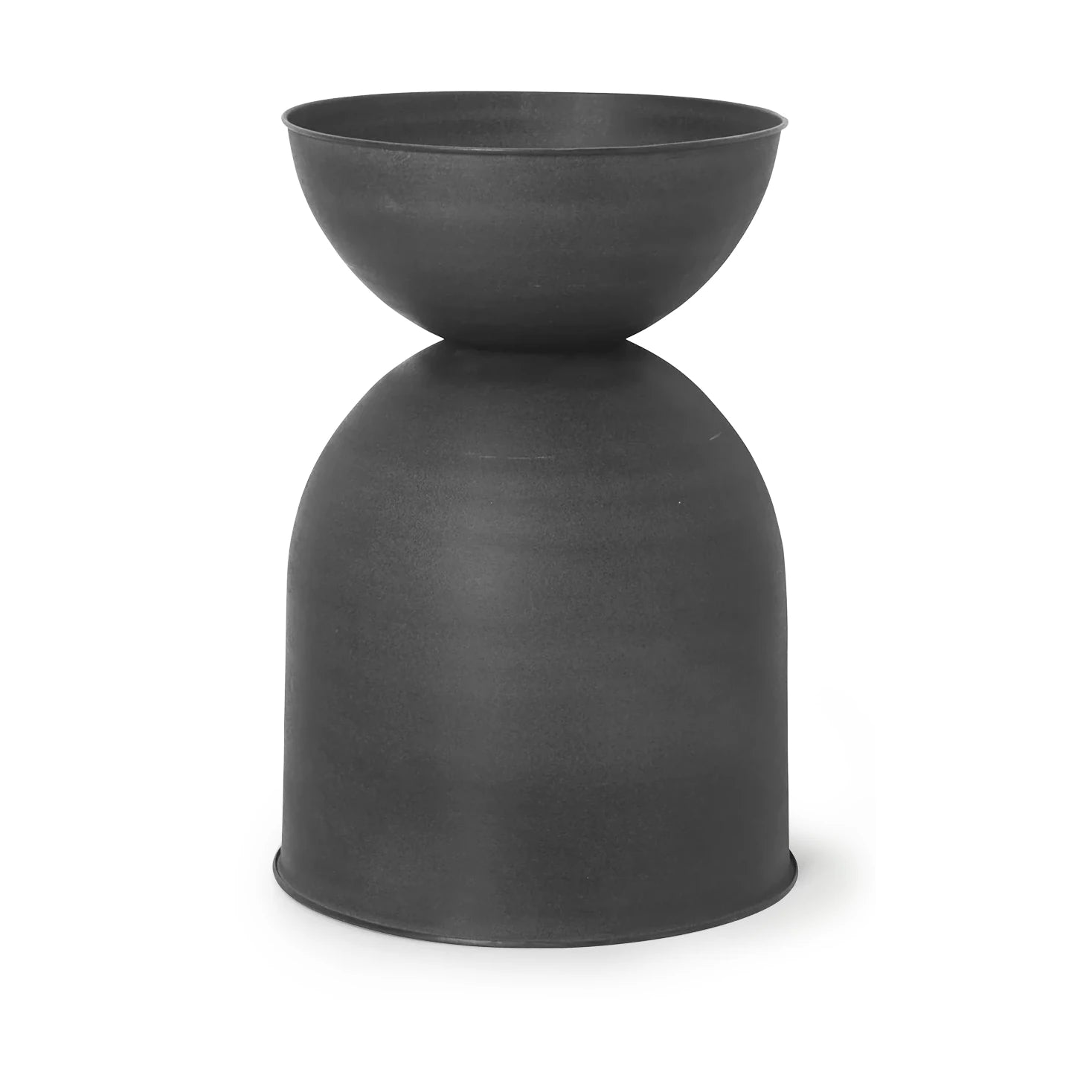 Hourglass Plant Pot | Medium | Black | by ferm Living - Lifestory