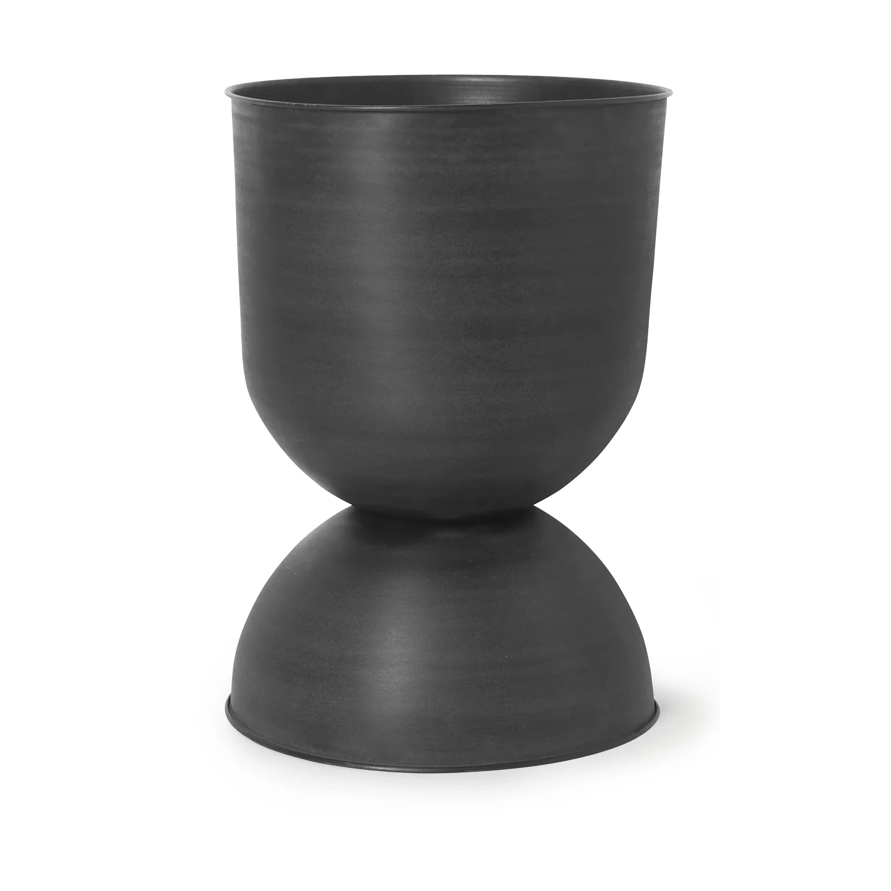 Hourglass Plant Pot | Large | Black | by ferm Living - Lifestory