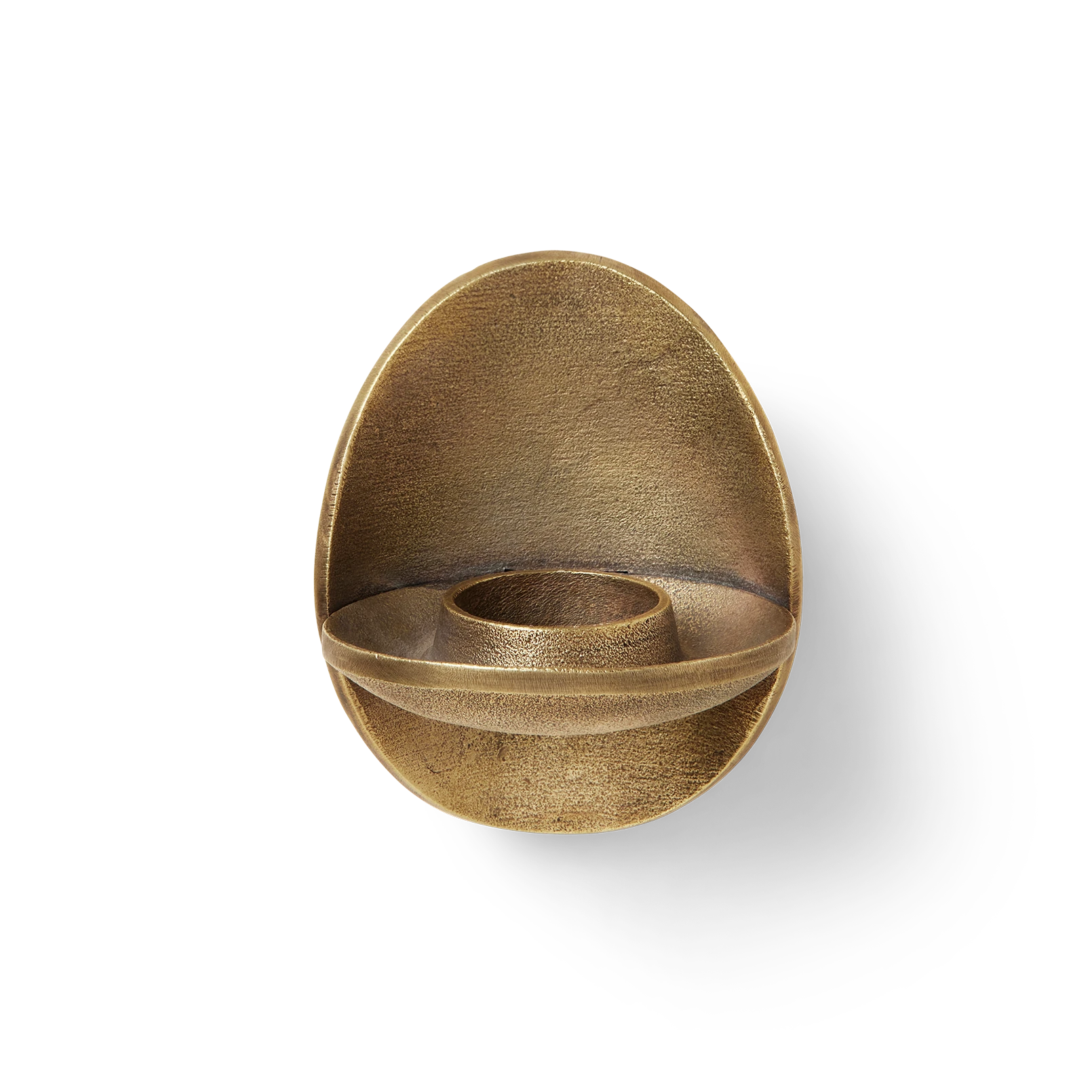 Ferm Living Agapé Wall Tealight Candle Holder Sconce in brass finish