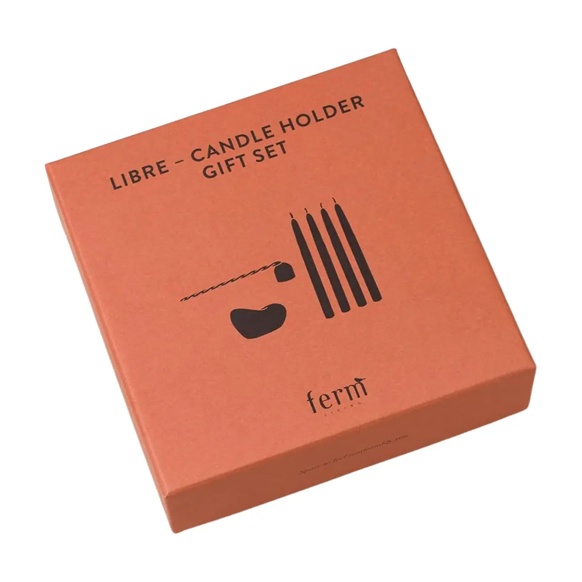 ferm Living Libre - Candle Holder Gift Set | Ceramic & Brass - Lifestory
