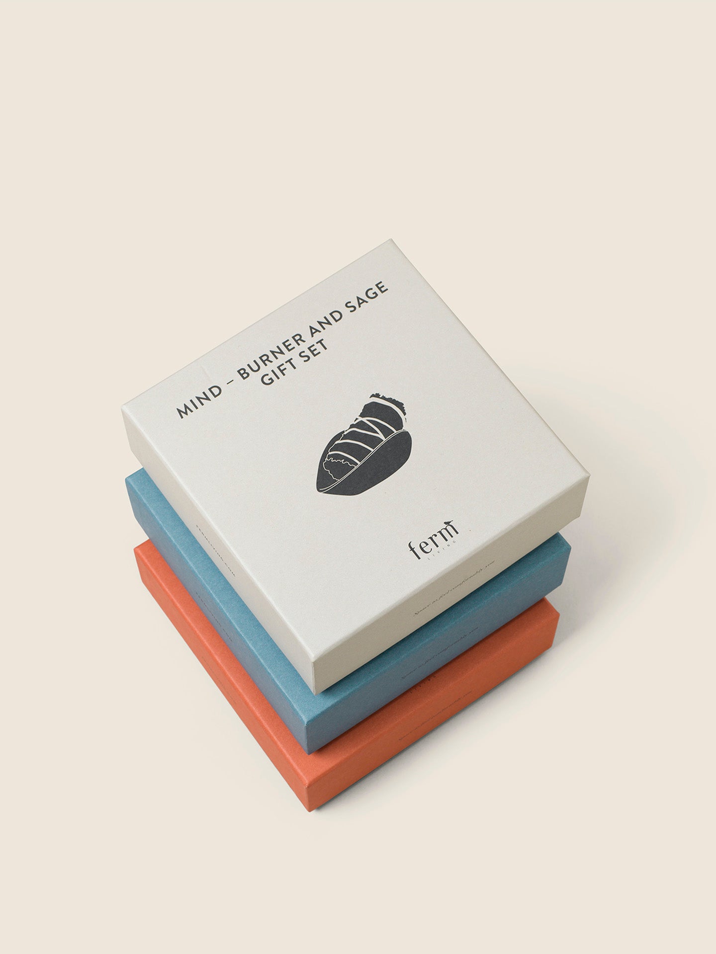 Mind - Burner & Sage Gift Set |  Aluminium & Sage | by ferm Living - Lifestory - ferm LIVING