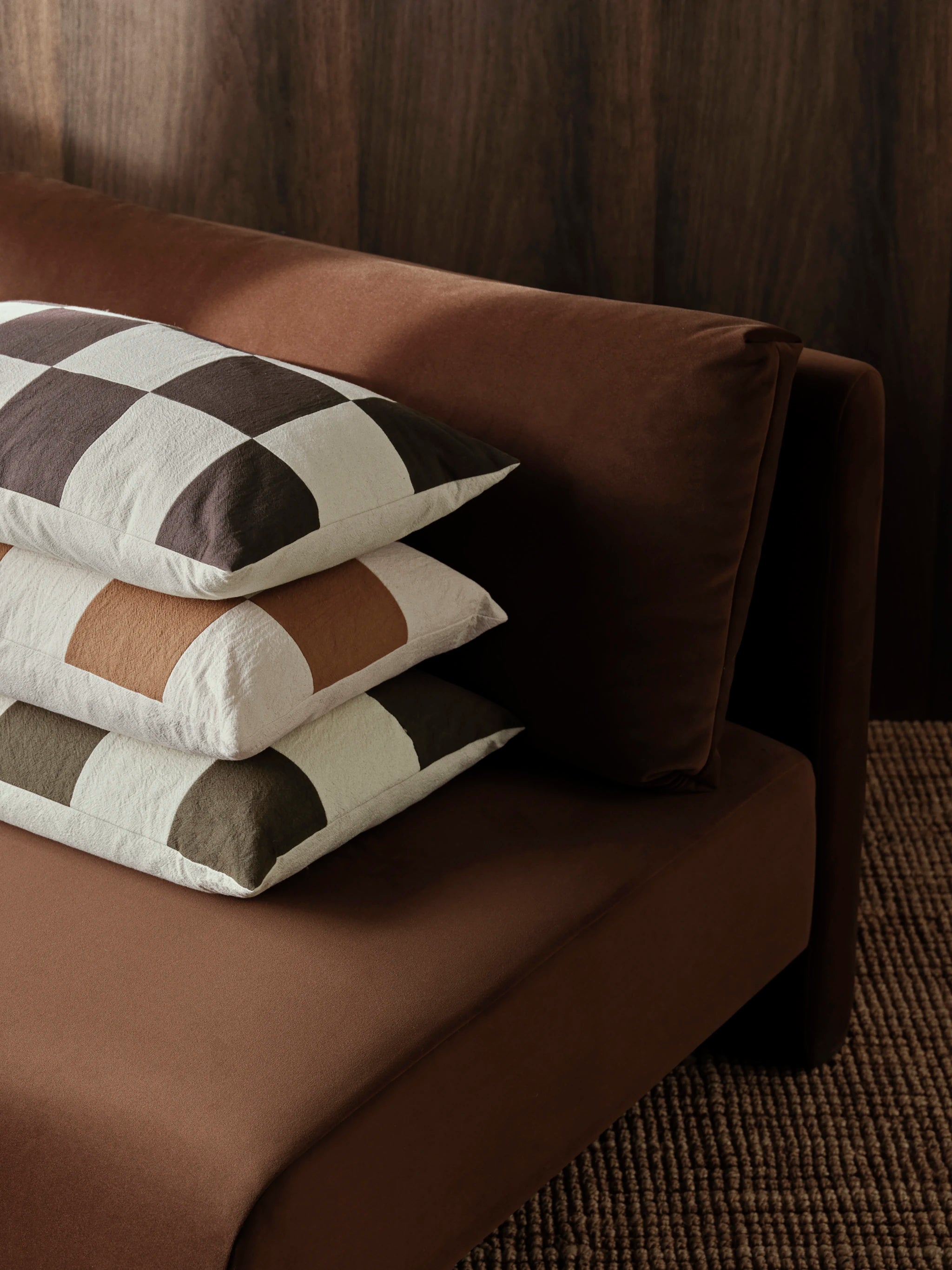 Fold Patchwork Rectangular Cushion | Various Colours | by ferm Living - Lifestory