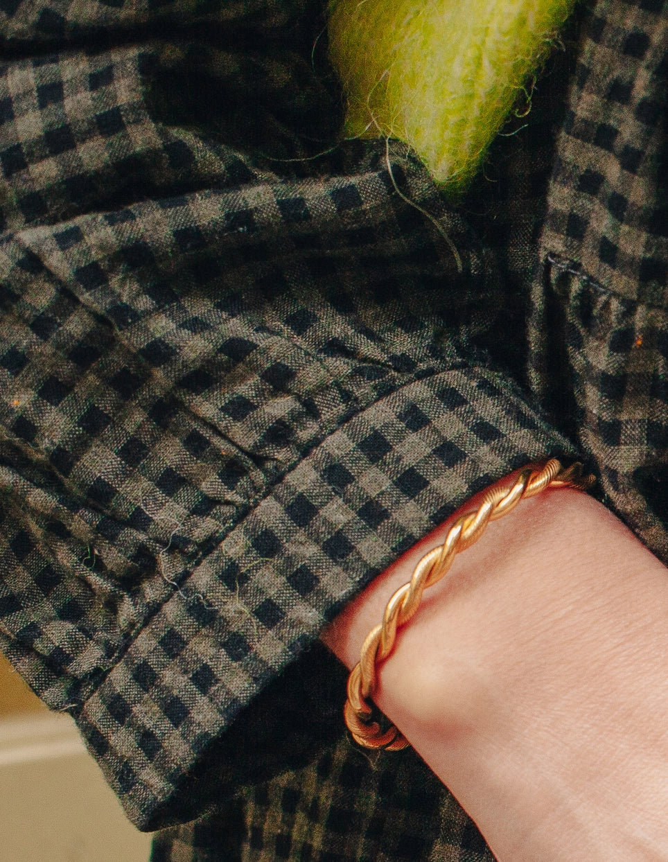 Twist Cuff Bangle - Water Resistant Gold Plating by Nordic Muse