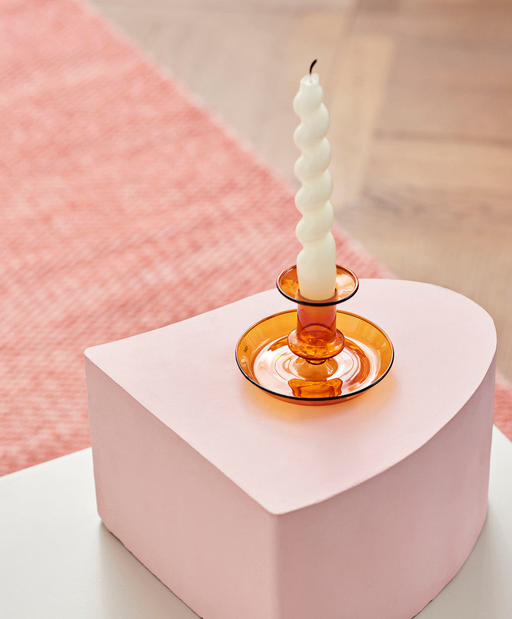 Spiral Candle | Single | Off-White | by HAY - Lifestory