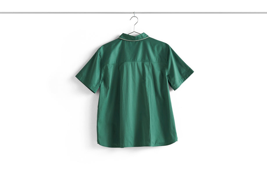 Outline Short Sleeve Pyjama Shirt - Unisex | Emerald Green | by HAY - Lifestory