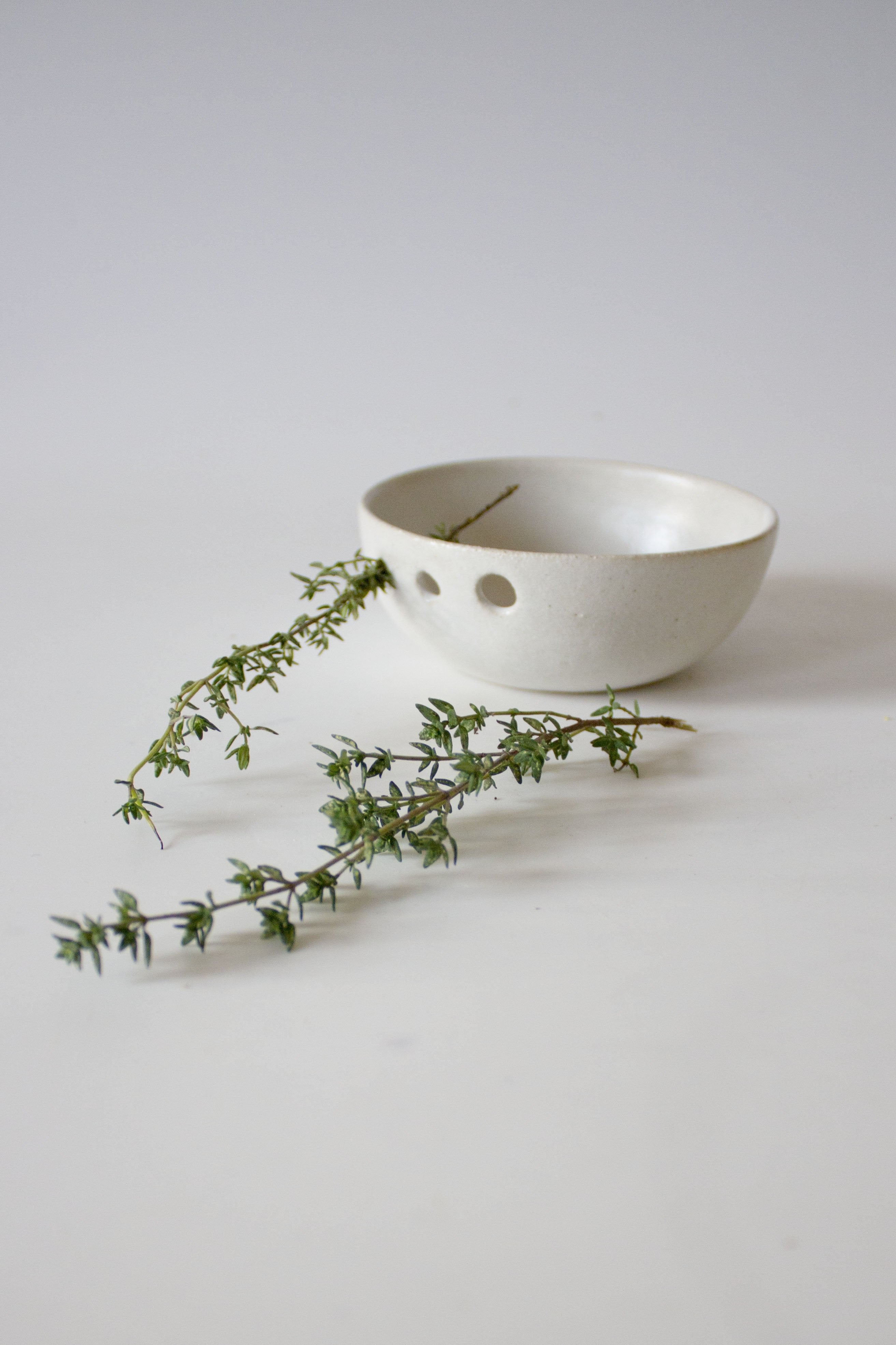 Herb Gatherer | Mist White | Handmade Ceramic | by Bowbeer Designs - Lifestory
