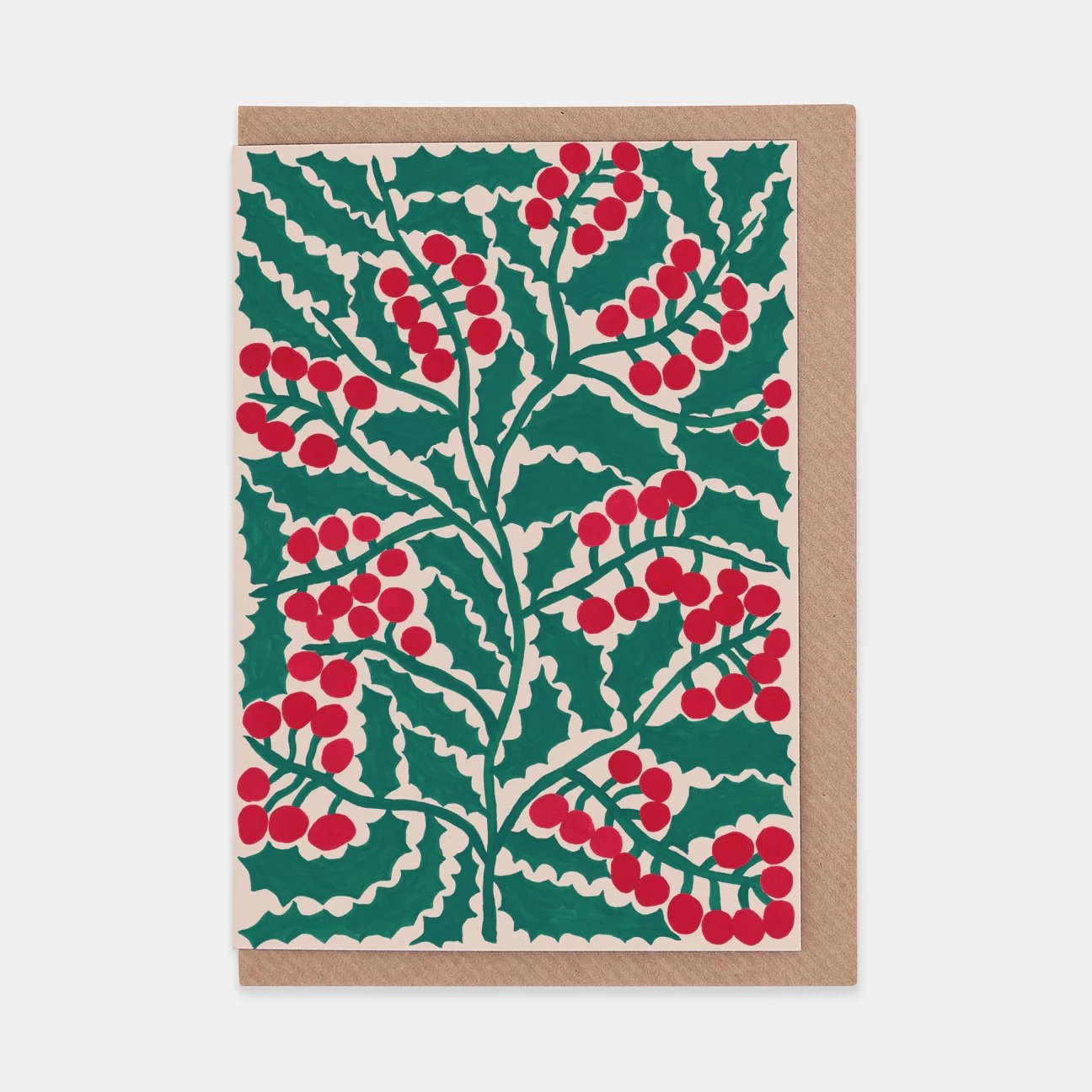 Holly Christmas Card | Blank | by Evermade - Lifestory