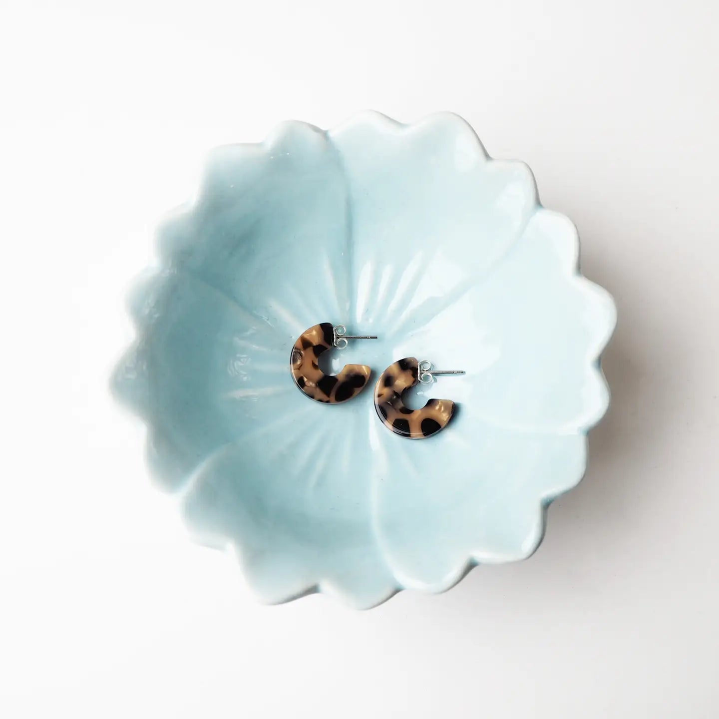 Karamell Flat Super Mini Hoop Earrings | by Custom Made - Lifestory