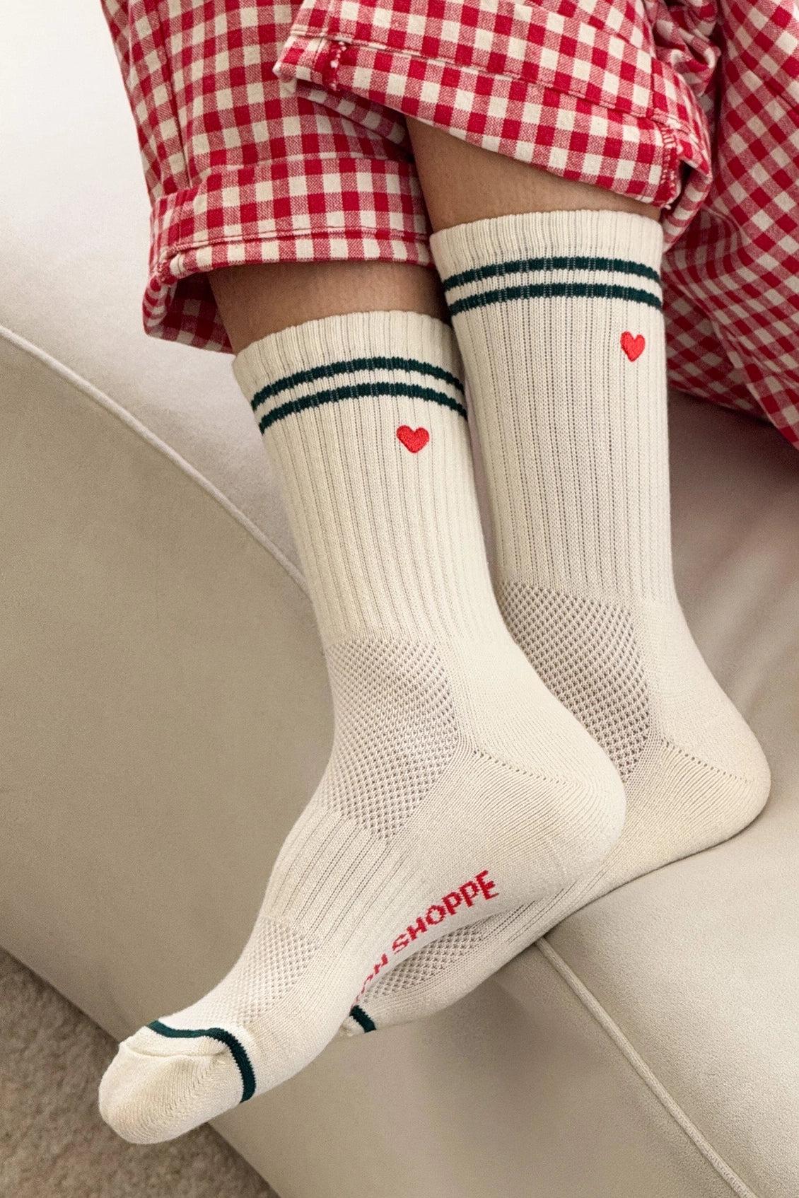 Le Bon Shoppe Embroidered Boyfriend Socks (UK 4-8) in Various Colours - Lifestory