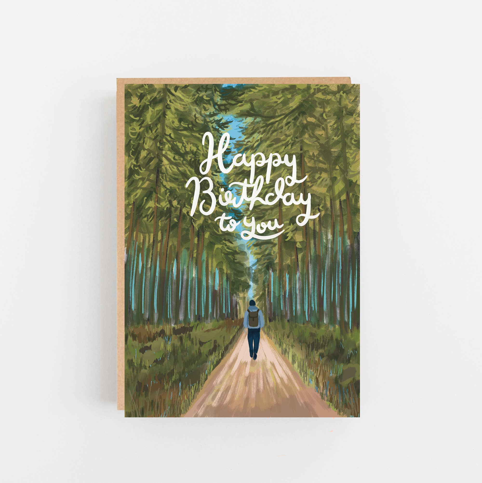 'Happy Birthday To You' Trees Card by Lomond Paper Co