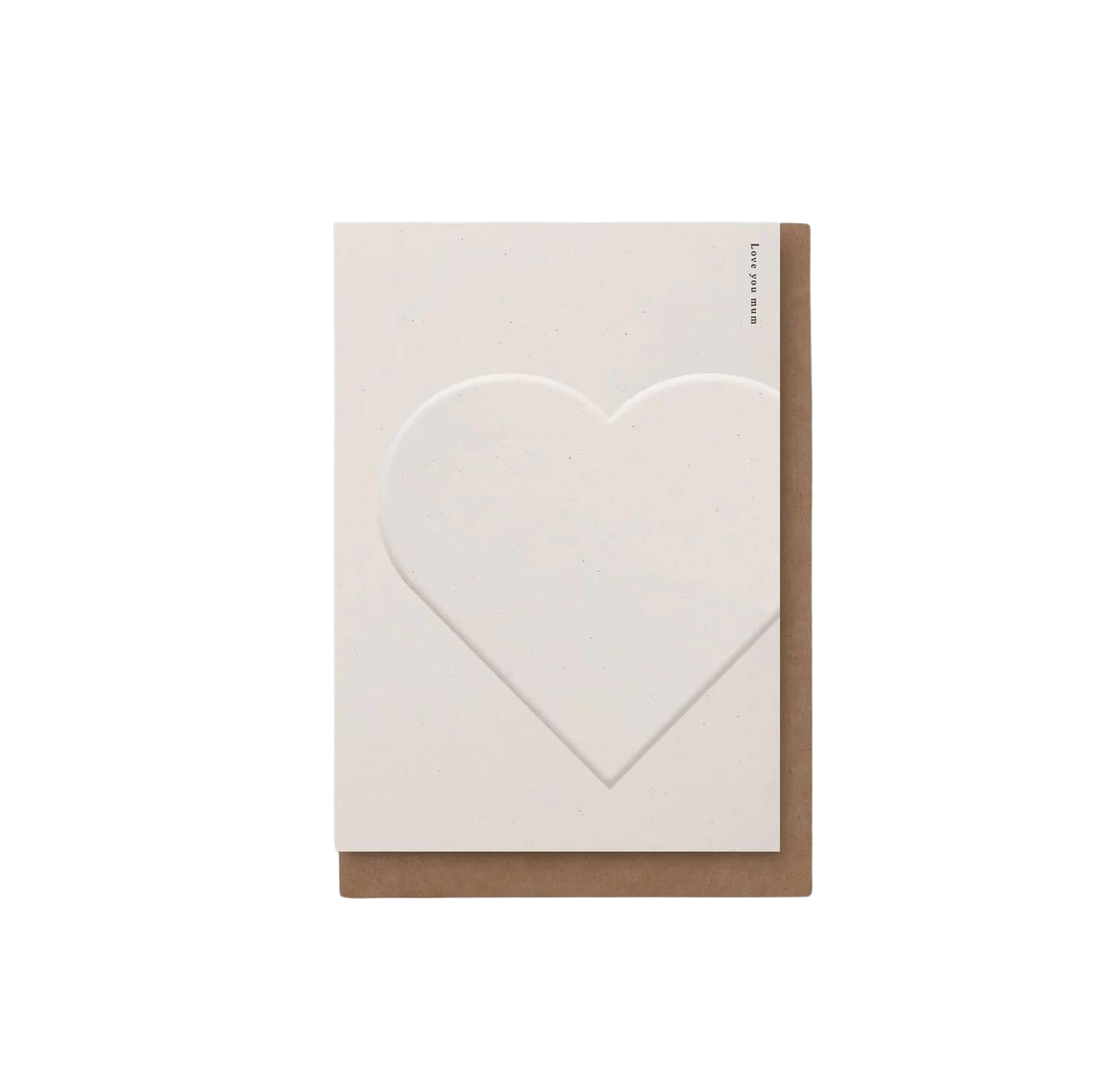 Love You, Mum | Card | Luxury Embossed Design | by Kinshipped - Lifestory