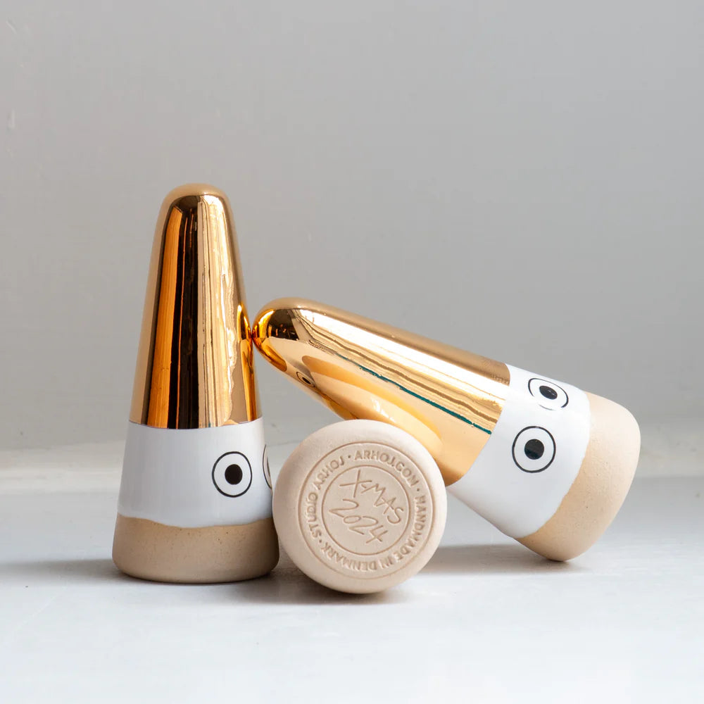‘Nisse' Christmas Ghost in 14k Gold Lustre | 2024 Limited Edition by Studio Arhoj - Lifestory