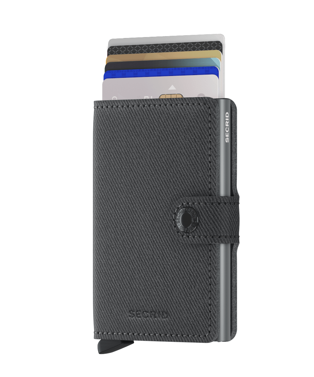 Miniwallet in Twist Grey Leather by Secrid Wallets - Lifestory