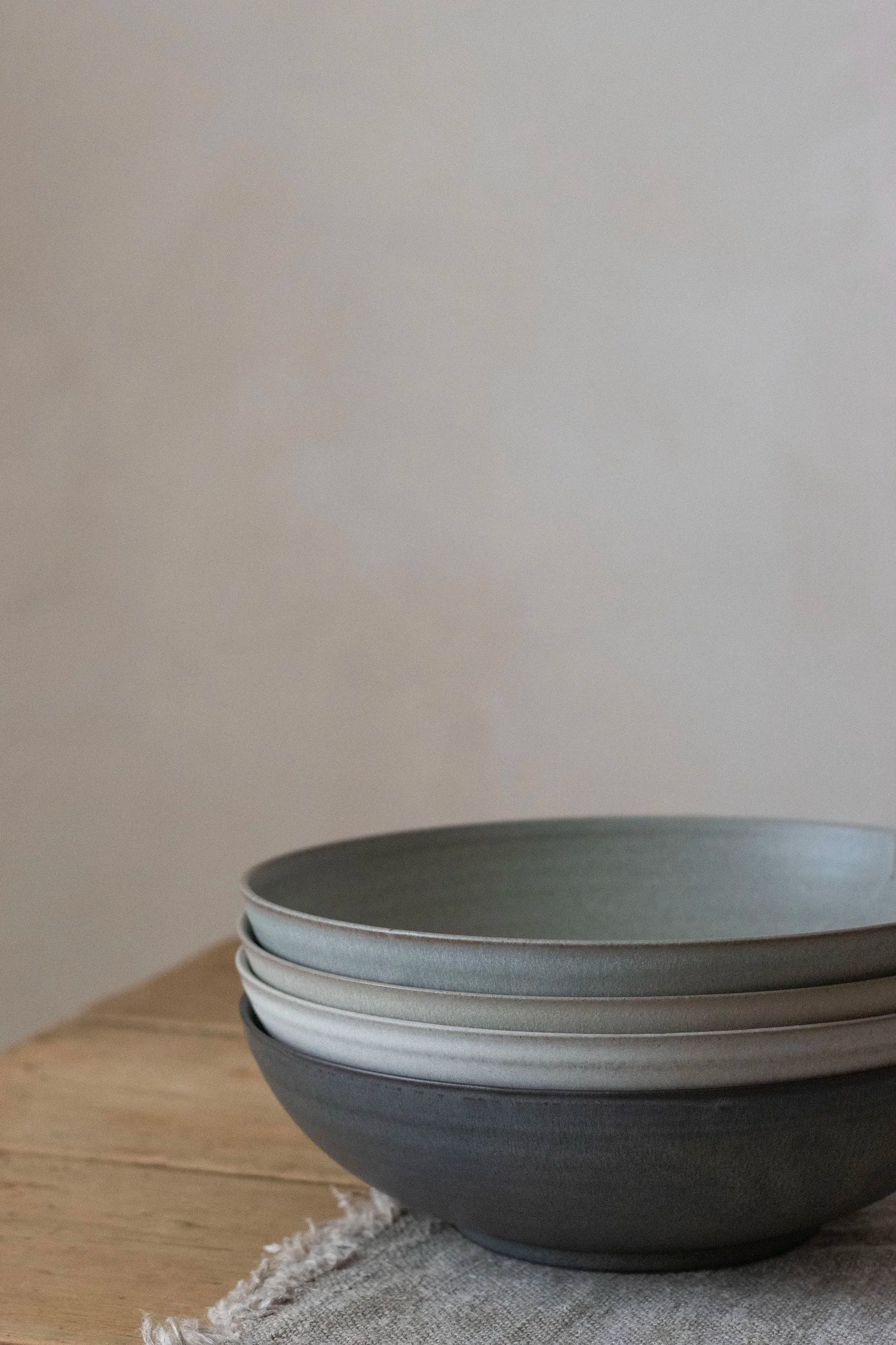 Shallow Serving Bowl | Feather Grey | by Borja Moronta