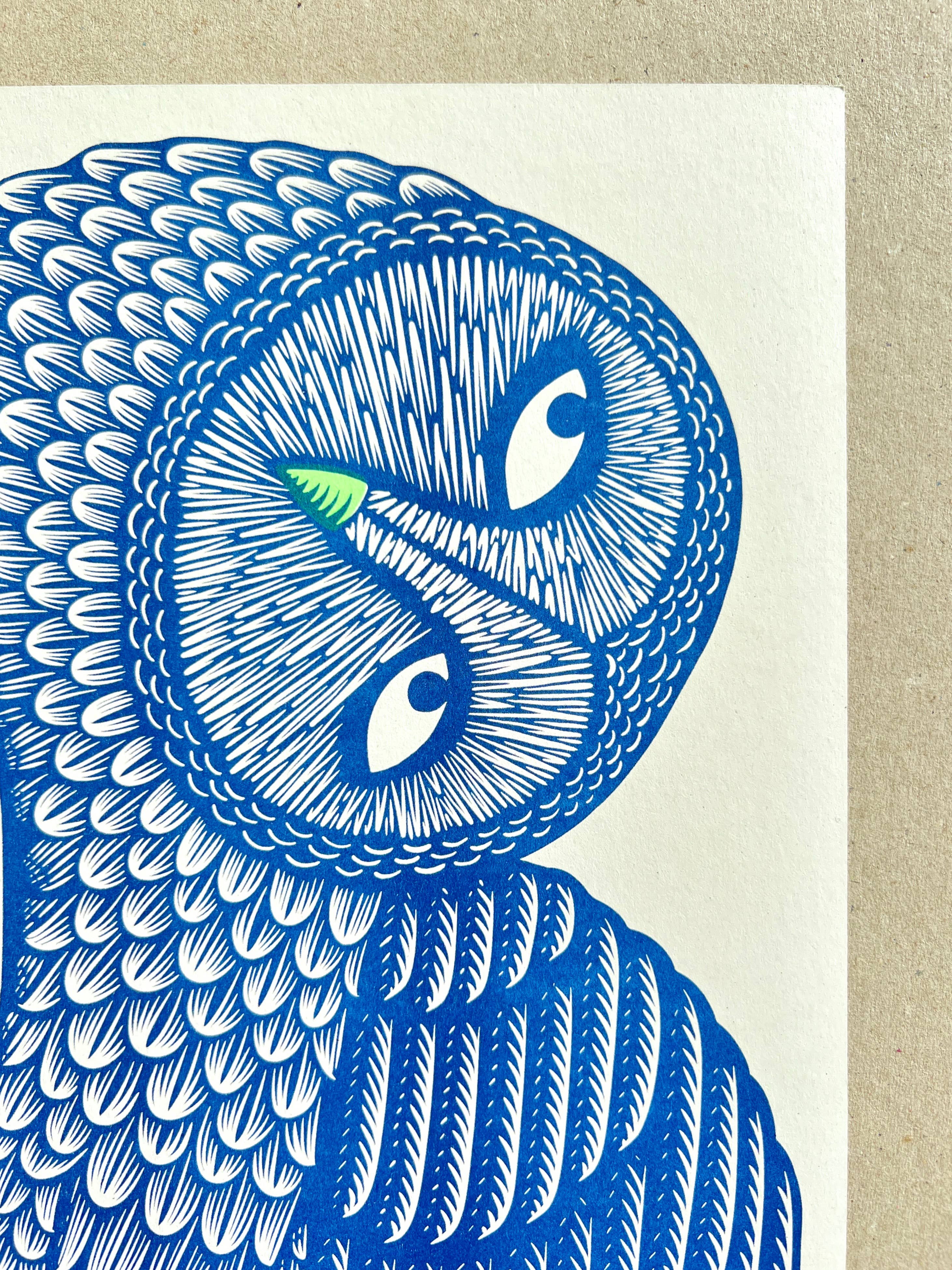 "A Wing and A Prayer" Unframed A3 Riso Print by Strangford - Lifestory