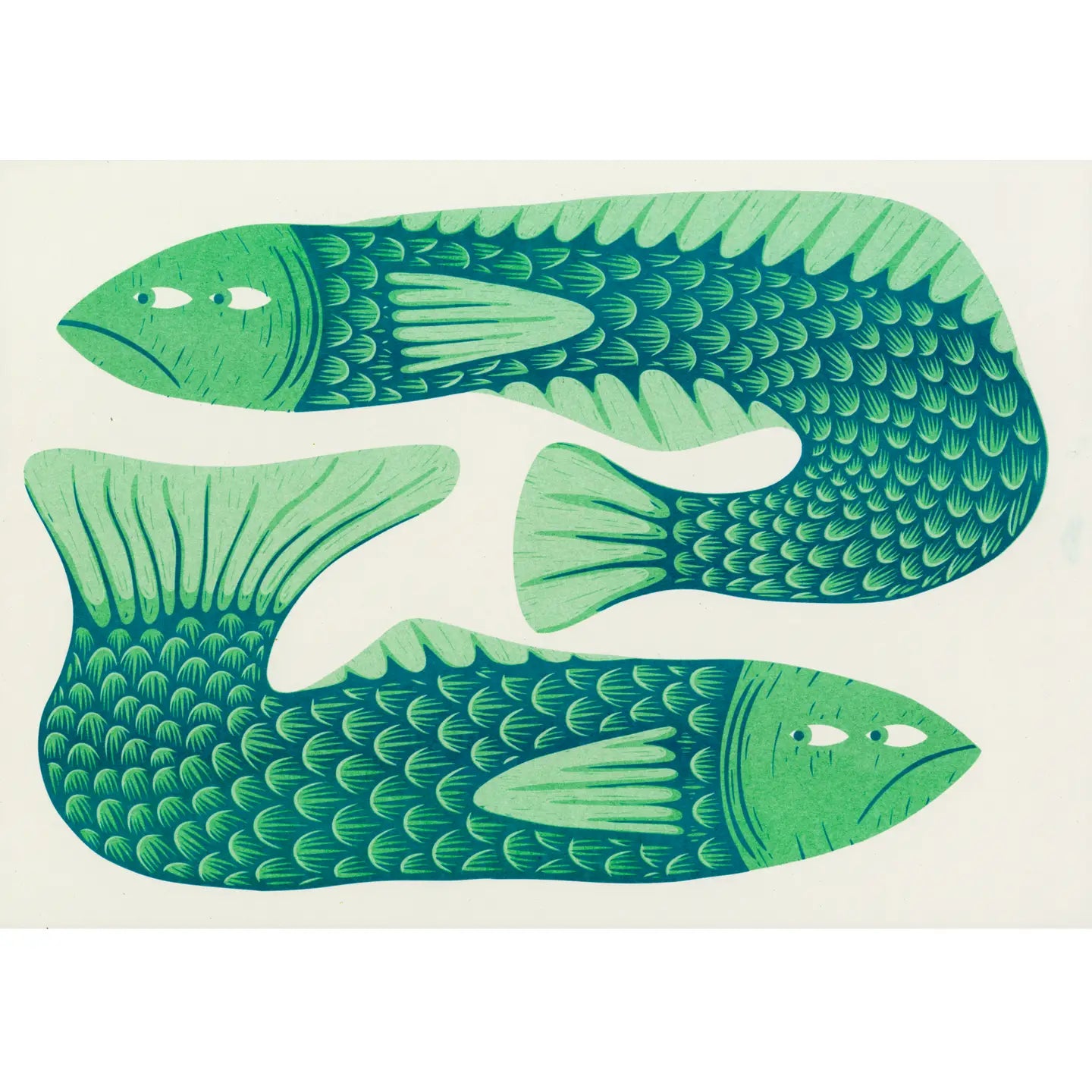 "Gill Behaviour" Unframed A3 Riso Print by Strangford - Lifestory