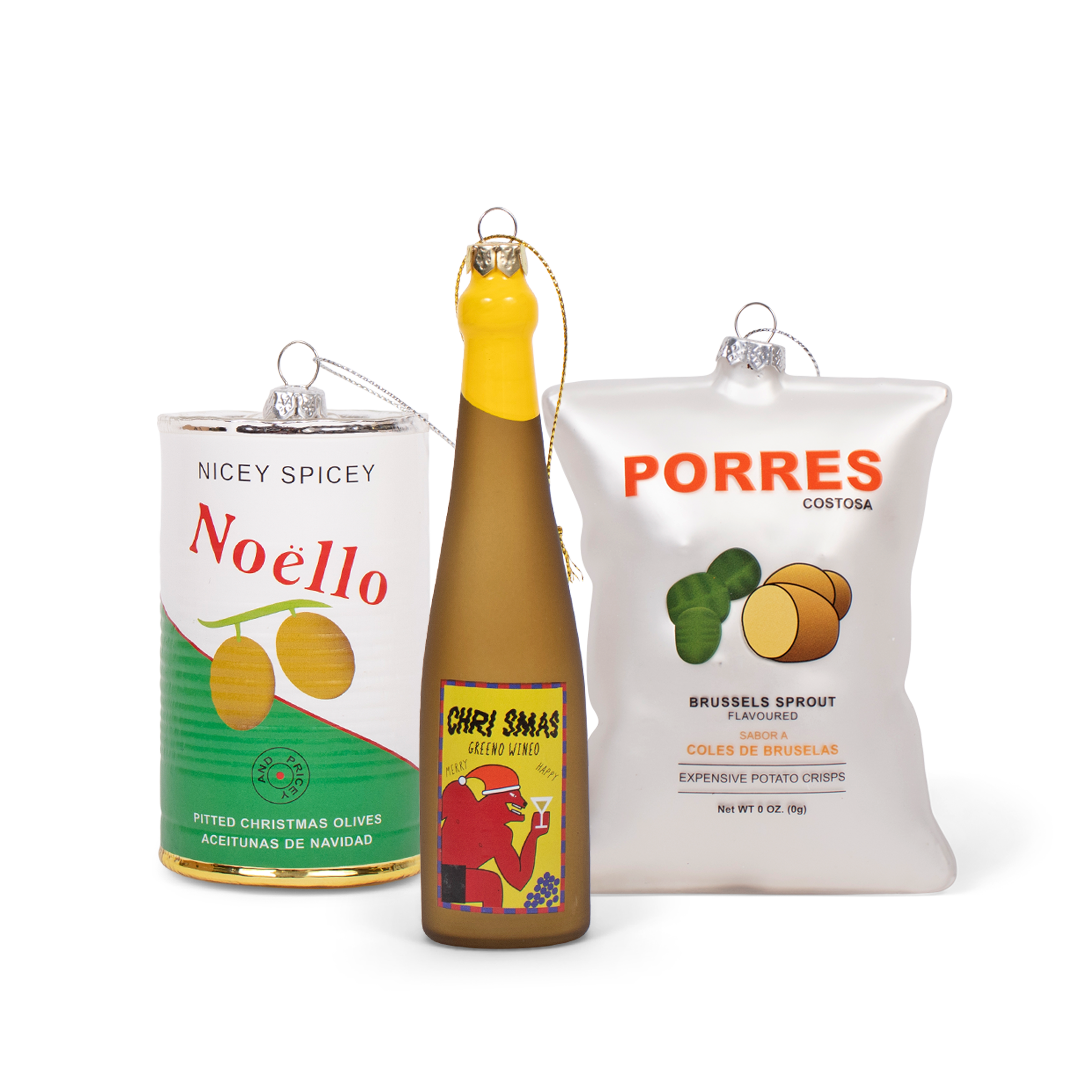 Porres Crisps Glass Hanging Decoration by studio THIE