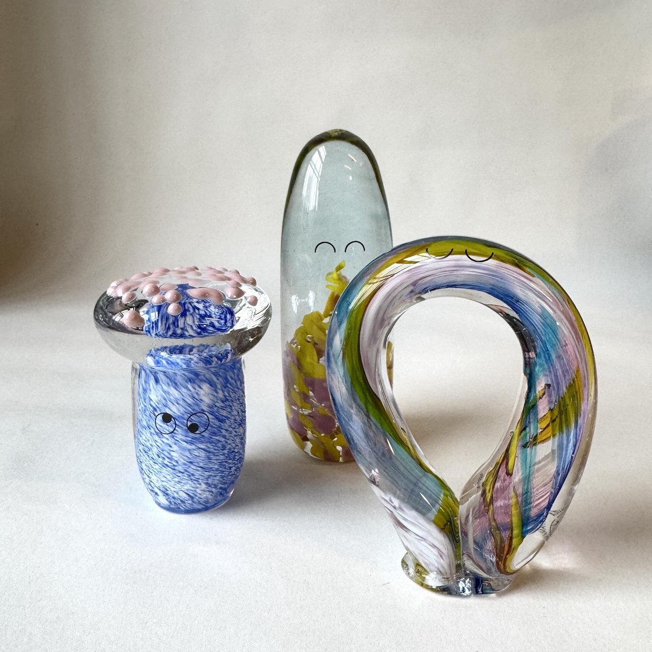 Crystal Blob | Kingsley | Shroom | handblown by Studio Arhoj