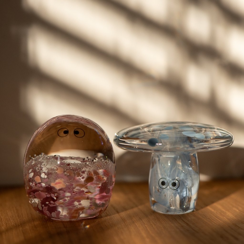 Studio Arhoj Crystal Blob | Rowan Schroom | Handblown Glass - Lifestory