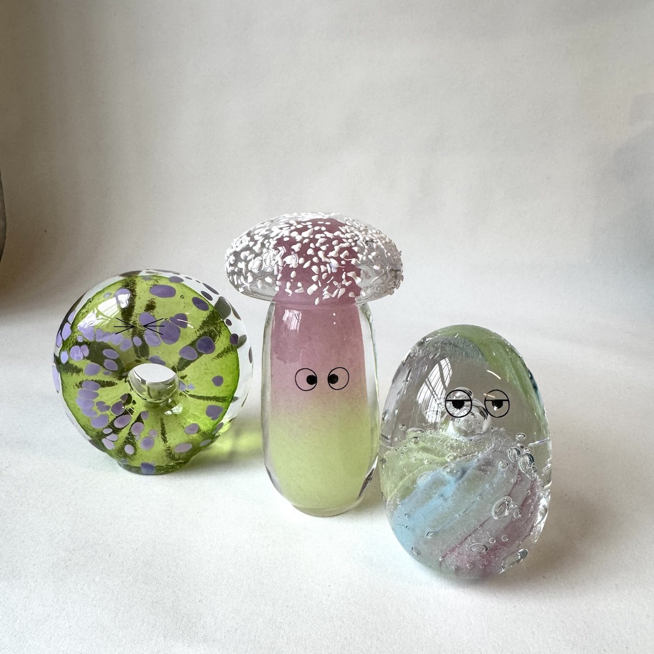 Crystal Blob | Carson | Shroom | handblown by Studio Arhoj