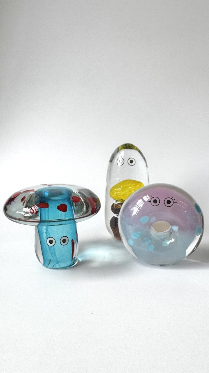 Crystal Blob | Daisy | Donut | handblown by Studio Arhoj