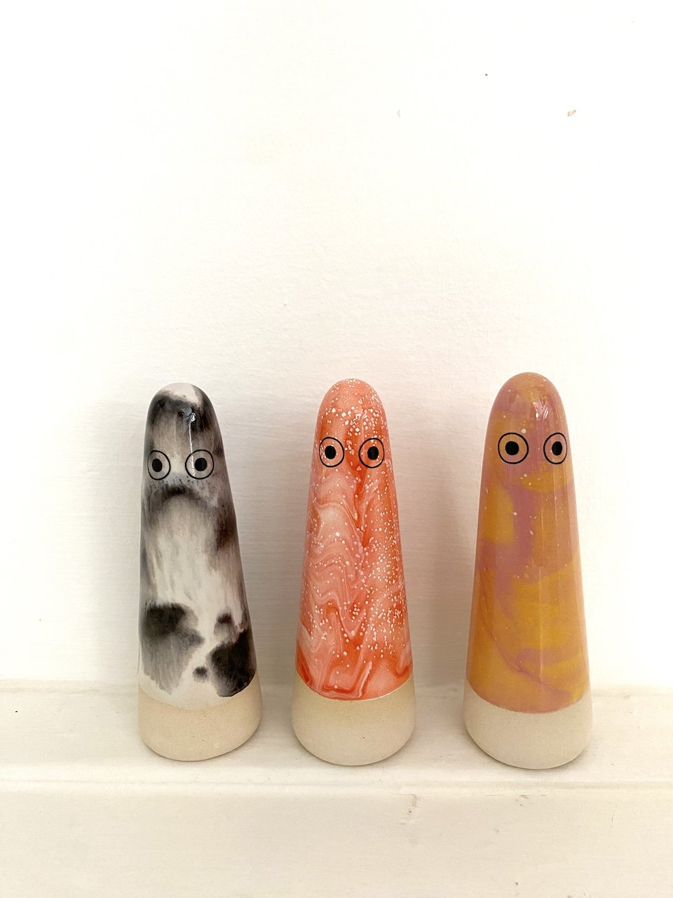 Ghost | Raspberry Ripple | Ceramic Figurine | by Studio Arhoj - Lifestory