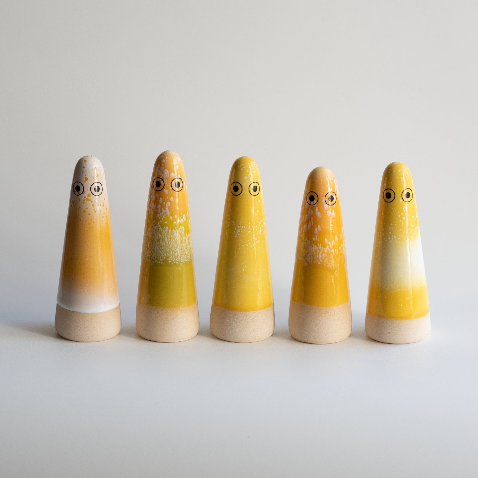 Studio Arhoj Ghosts in Various Sunny Yellow Glazes