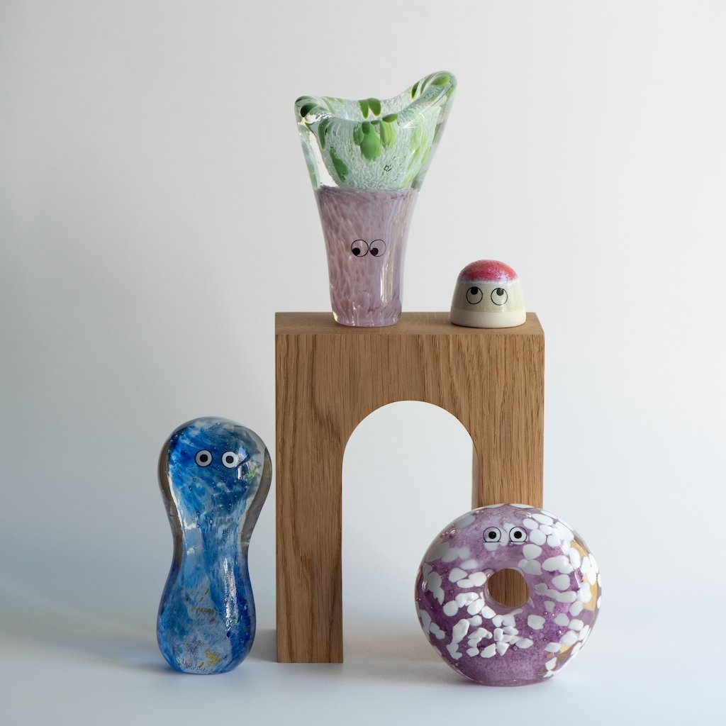 Studio Arhoj Crystal Blob | Benji | Shroom | Handblown Glass - Lifestory