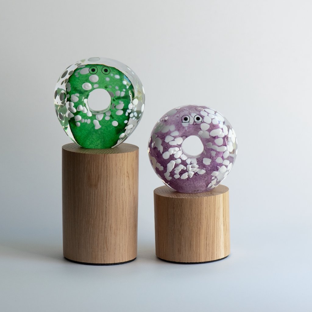 Crystal Blob | Anni | Donut | handblown by Studio Arhoj