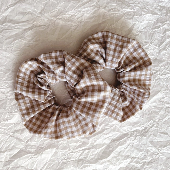 Walker Home Gingham Seersucker Scrunchies - 2 Pack - Lifestory