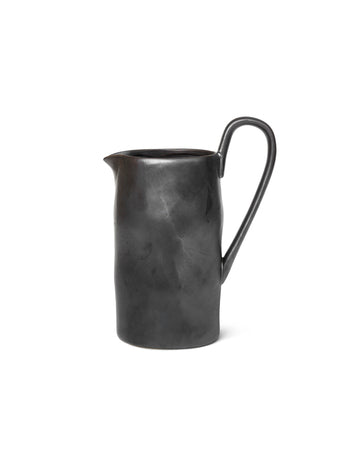 Flow Jug | Black | Ceramic | by ferm Living - Lifestory - ferm Living